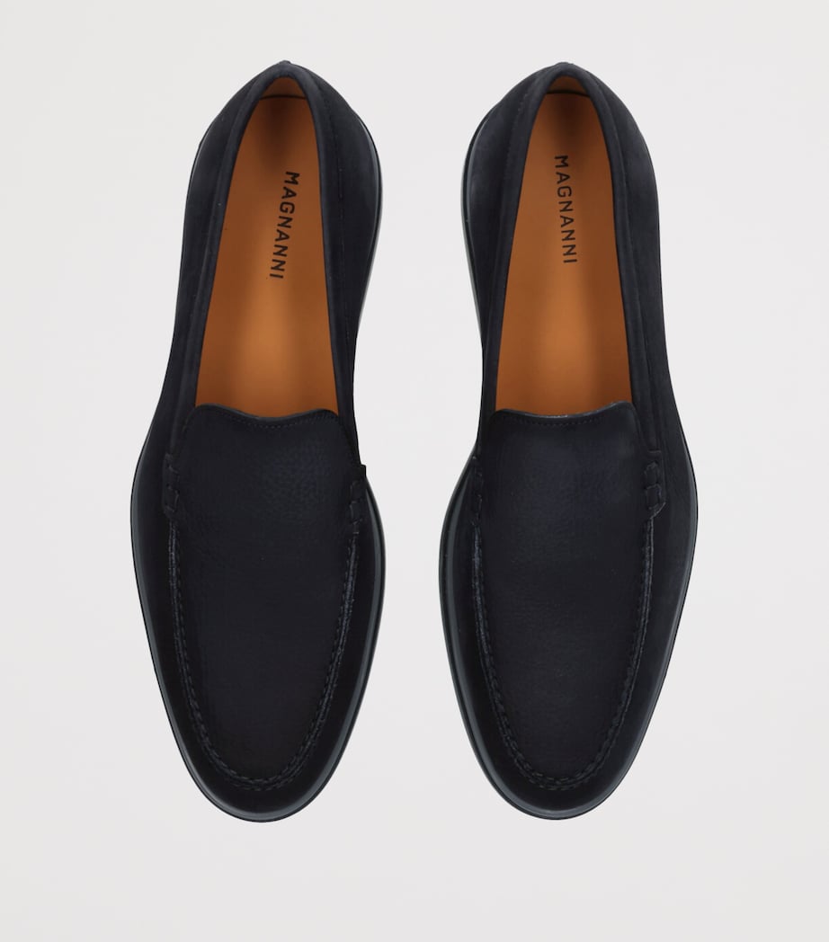Nubuck Leather Paraiso Loafers NAVY Image 4