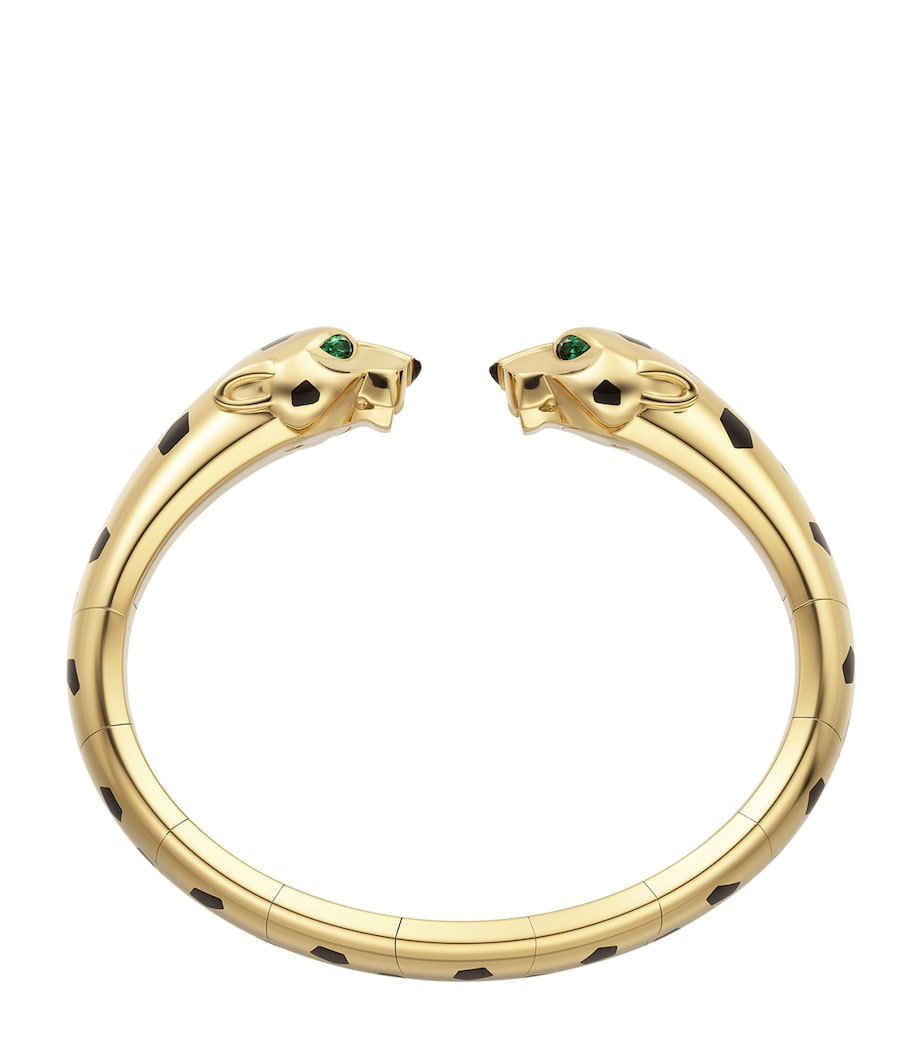 Yellow Gold, Tsavorite Garnet and Onyx Panthère de Cartier Bangle YELLOW GOLD Image 2