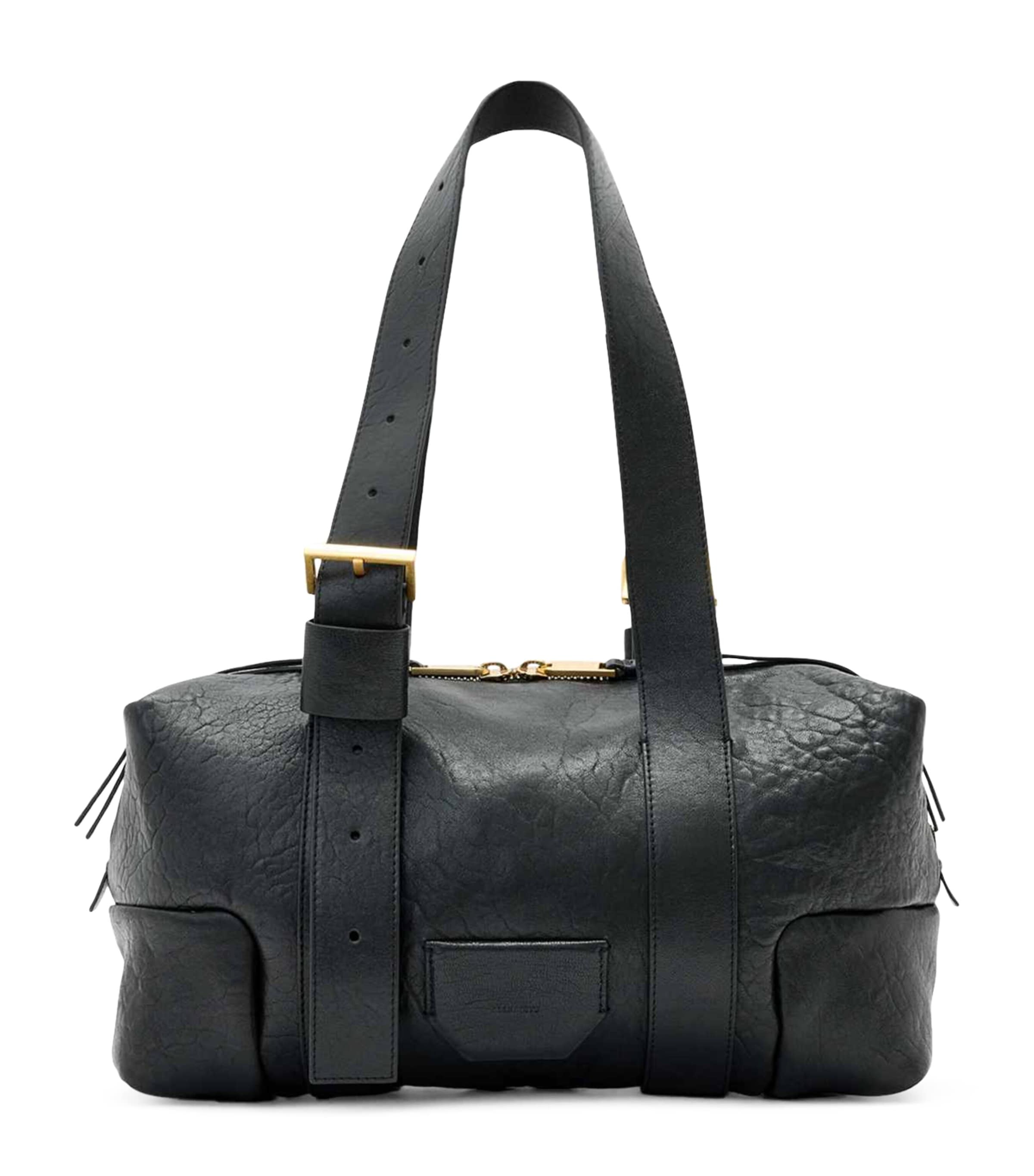 Leather Ares Shoulder Bag BLACK Image 1