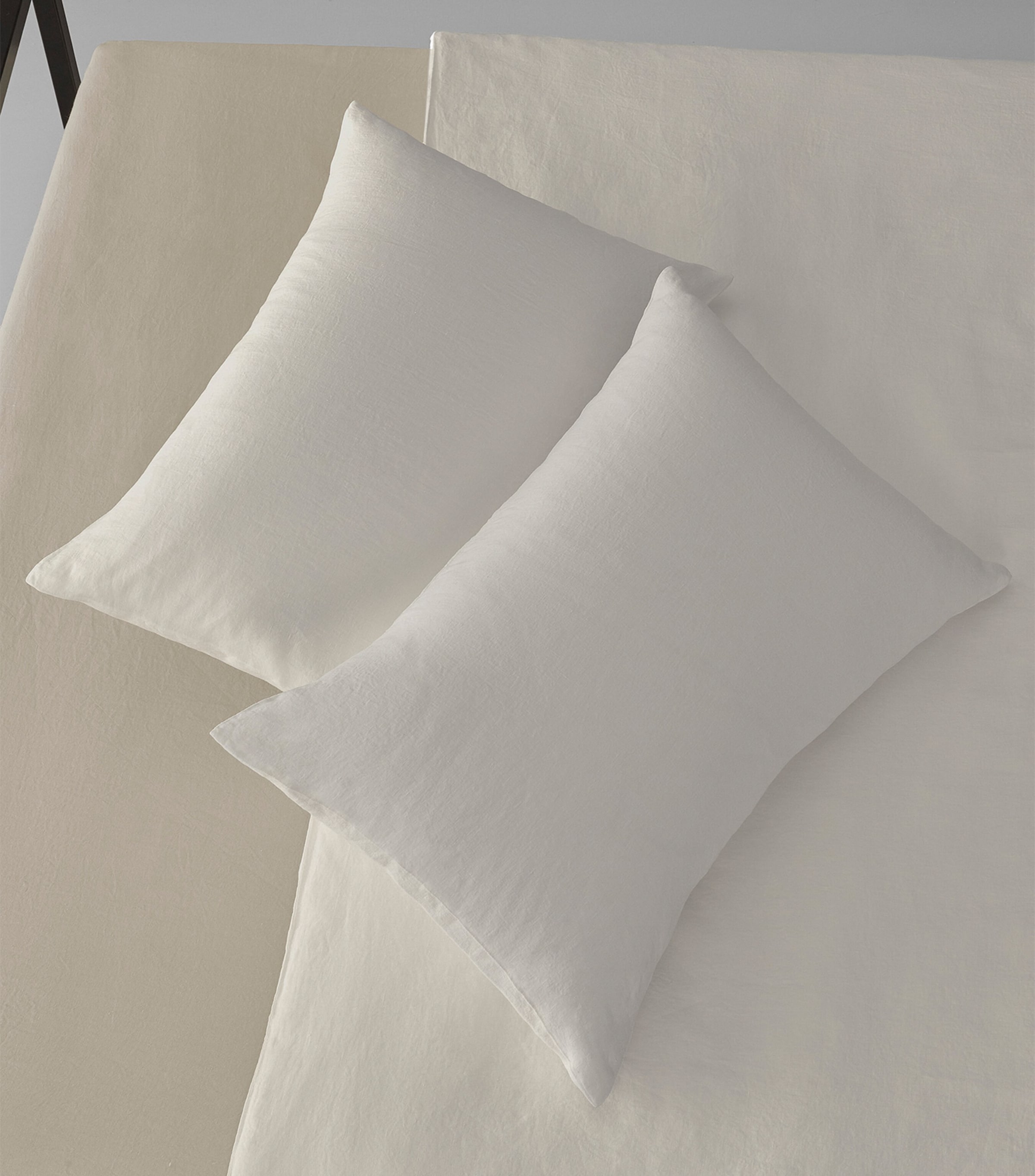 Society Limonta Linen Rem King Duvet Cover Set (230cm x 220cm) Bianco Image 3