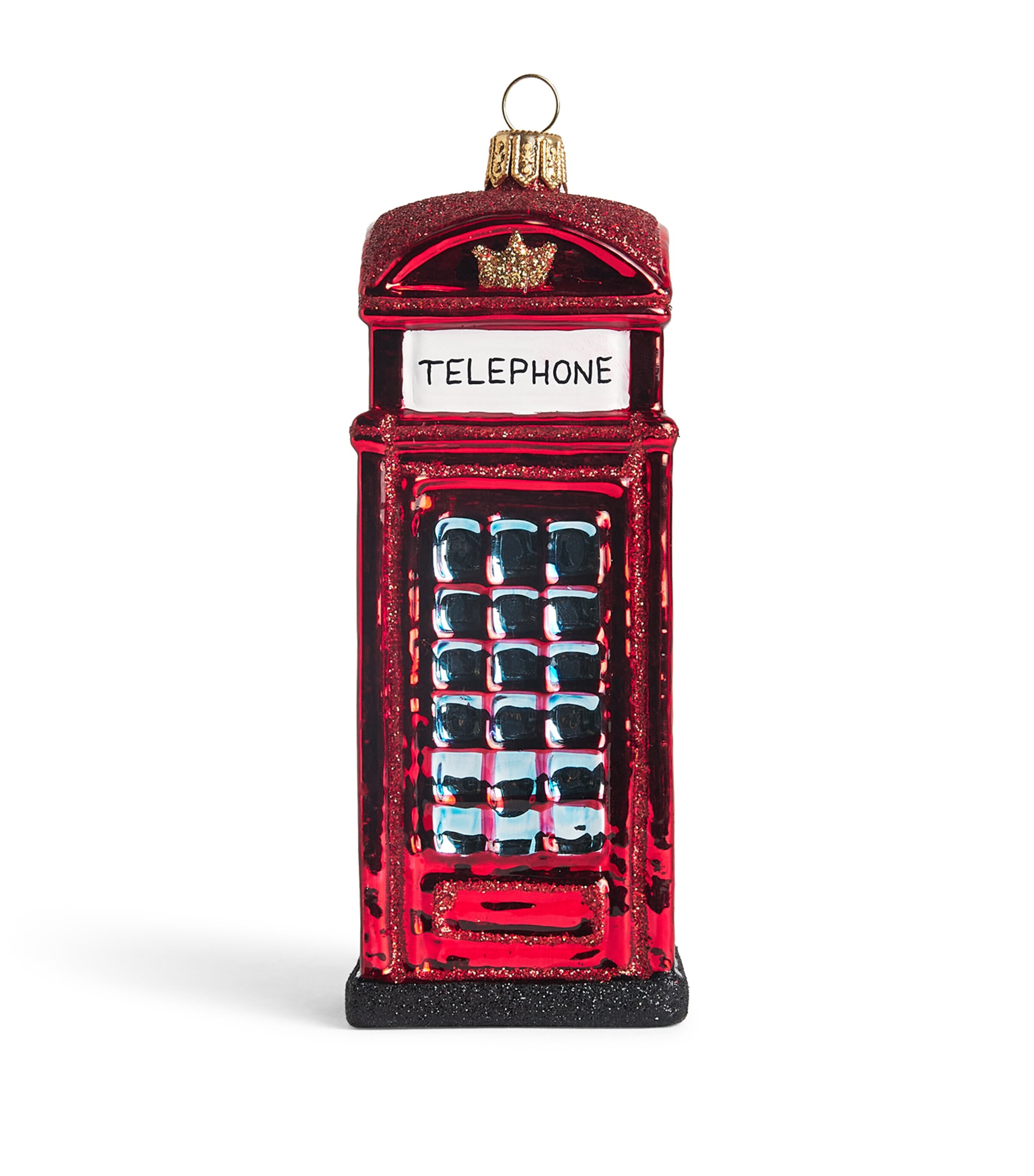 Harrods Telephone Box Christmas Decoration Red Image 1
