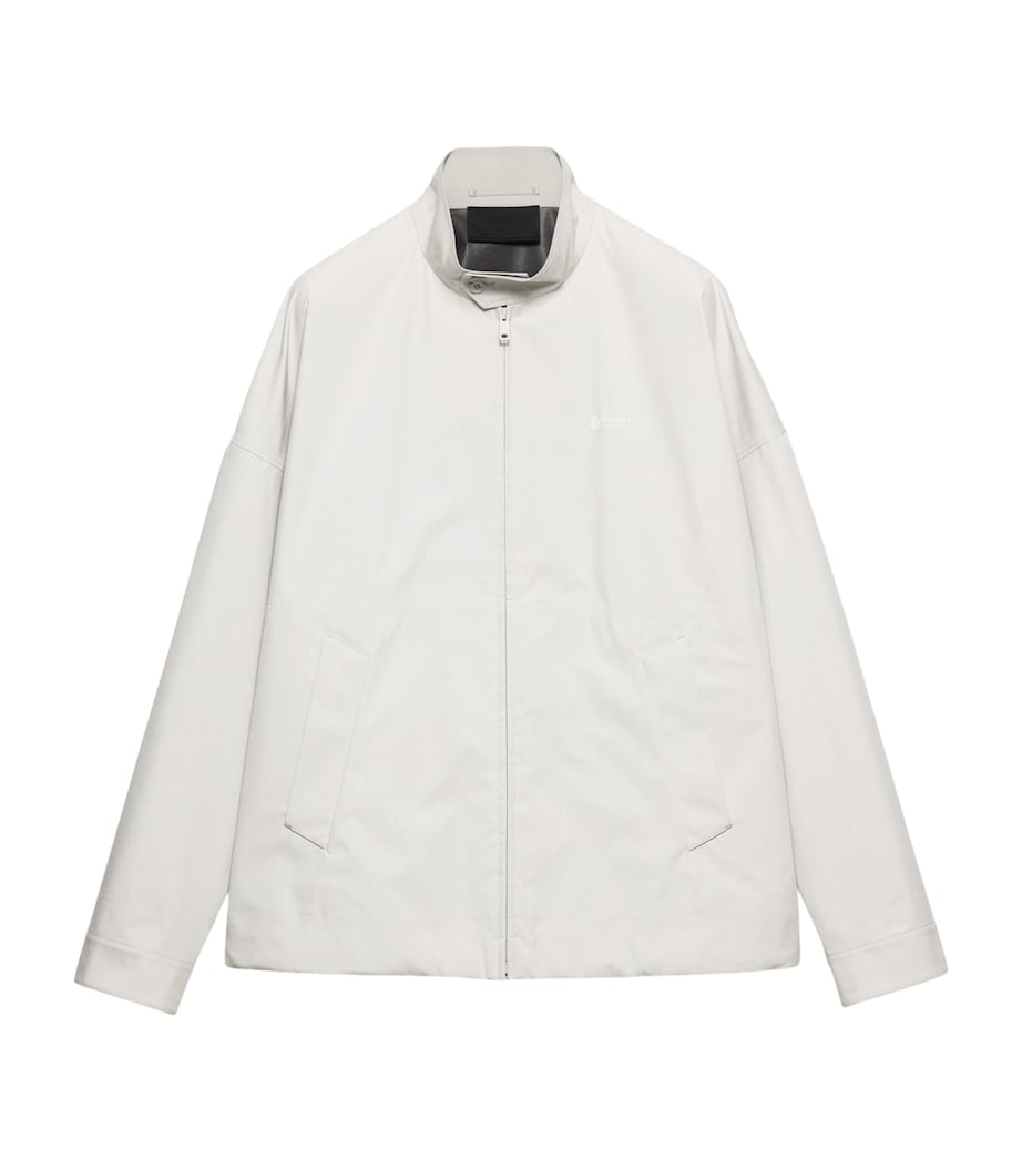 Prada Mens Technical Fabric Logo Jacket Neutral Image 1