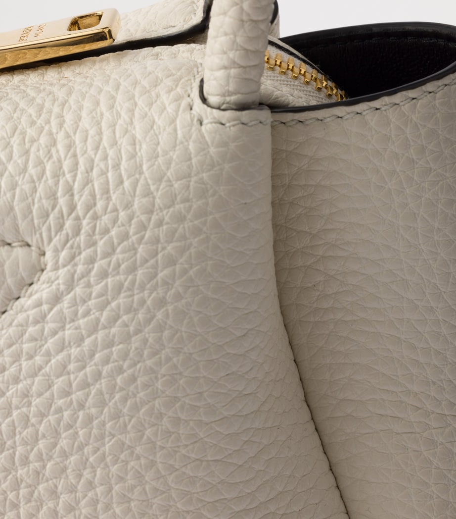 Mini Leather Top-Handle Bag F02EU Image 6