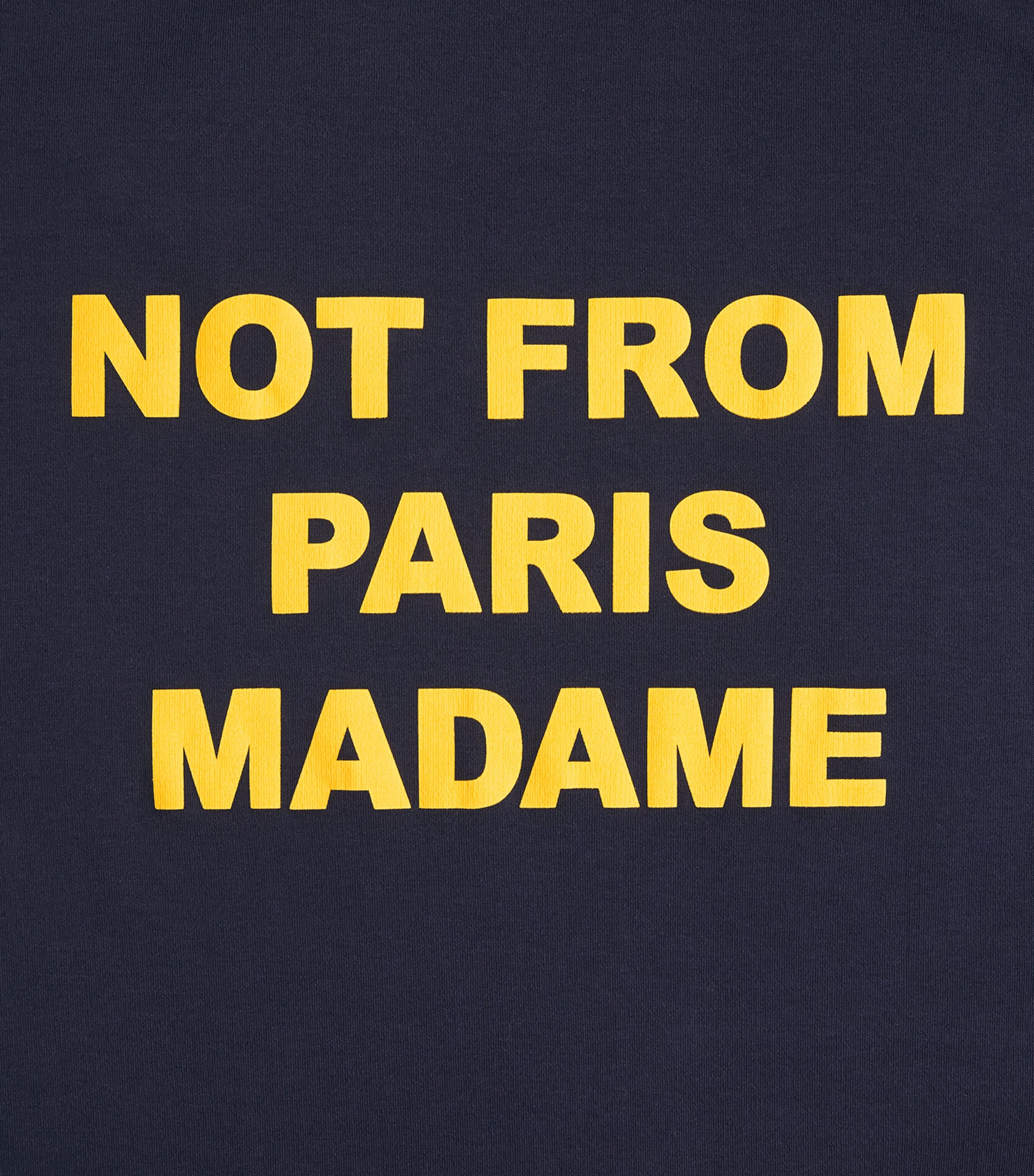 Drôle de Monsieur Mens Cotton Slogan T-Shirt Navy Image 6