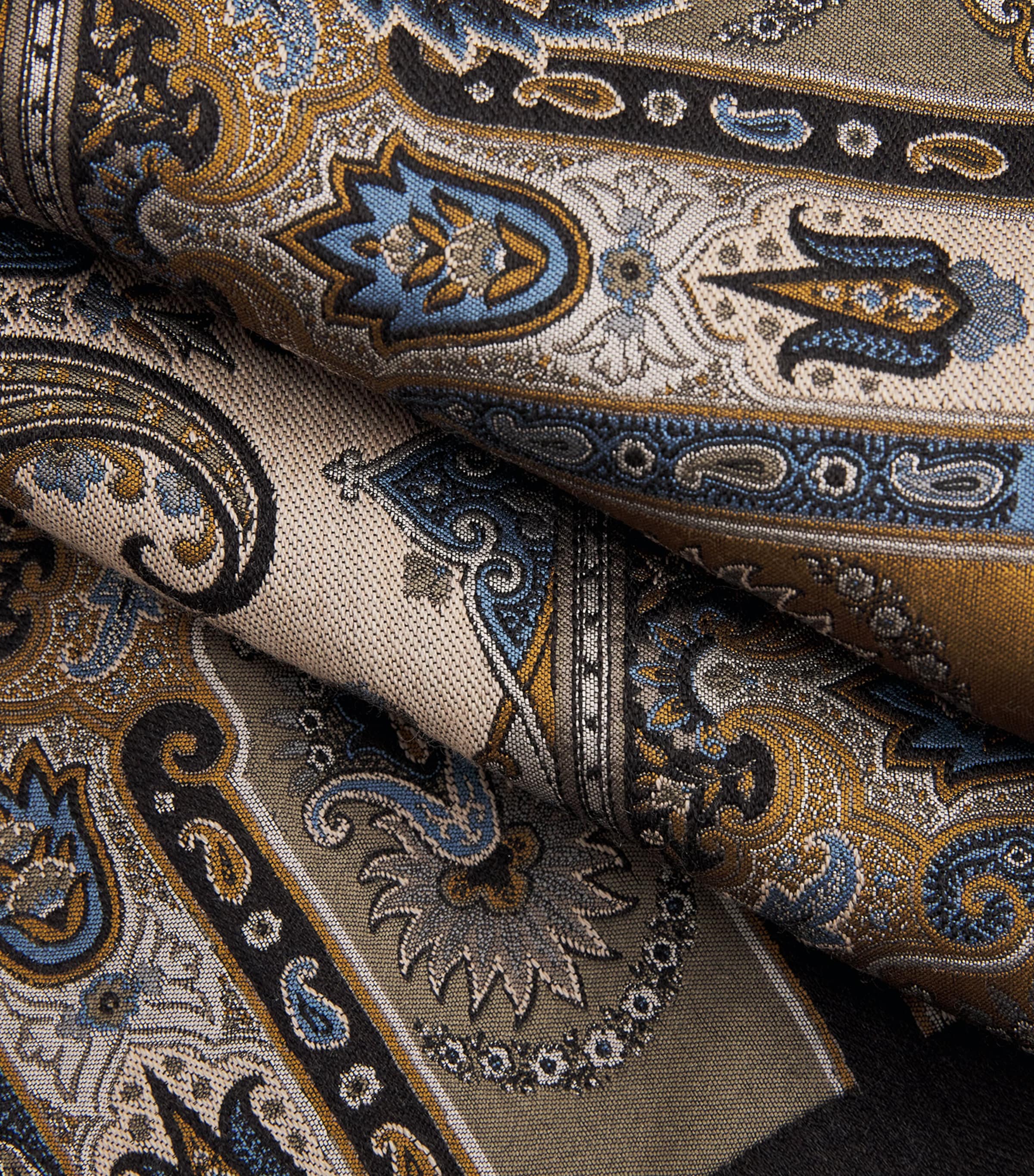 Etro Womens Wool-Blend Paisley Cape Print/beige Bs Image 6