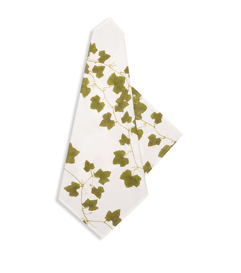 Linen Ivy Napkin (50cm x 50cm) GREEN Image 2