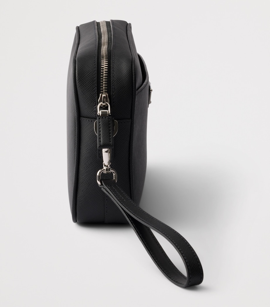 Prada Leather Cross-Body Bag Black Image 6