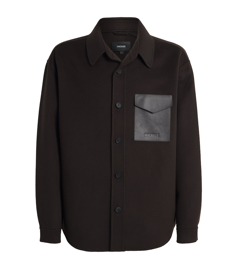Wool Emmanuel Overshirt COFFEE A Image 1