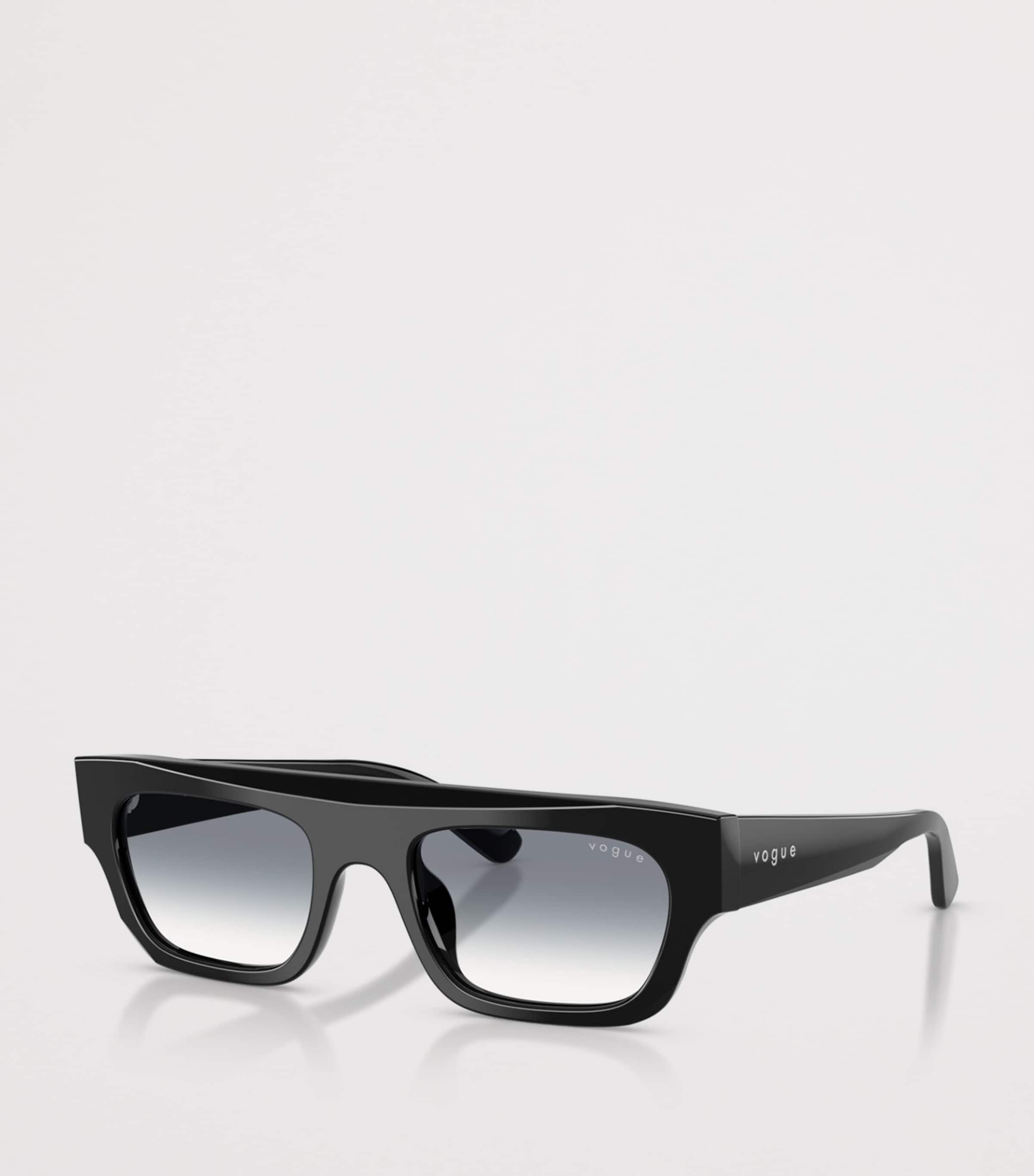 Vogue Rectangular Sunglasses Black Image 2
