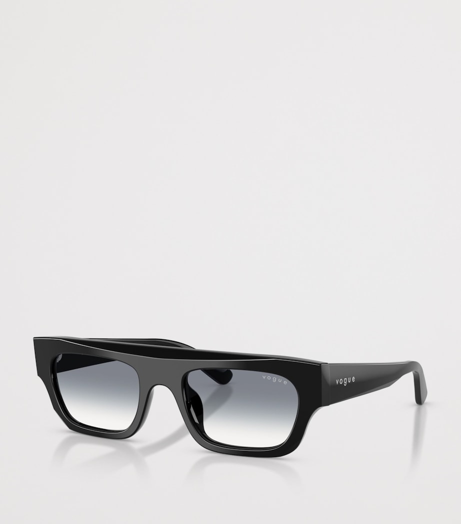 Vogue Rectangular Sunglasses Black Image 2