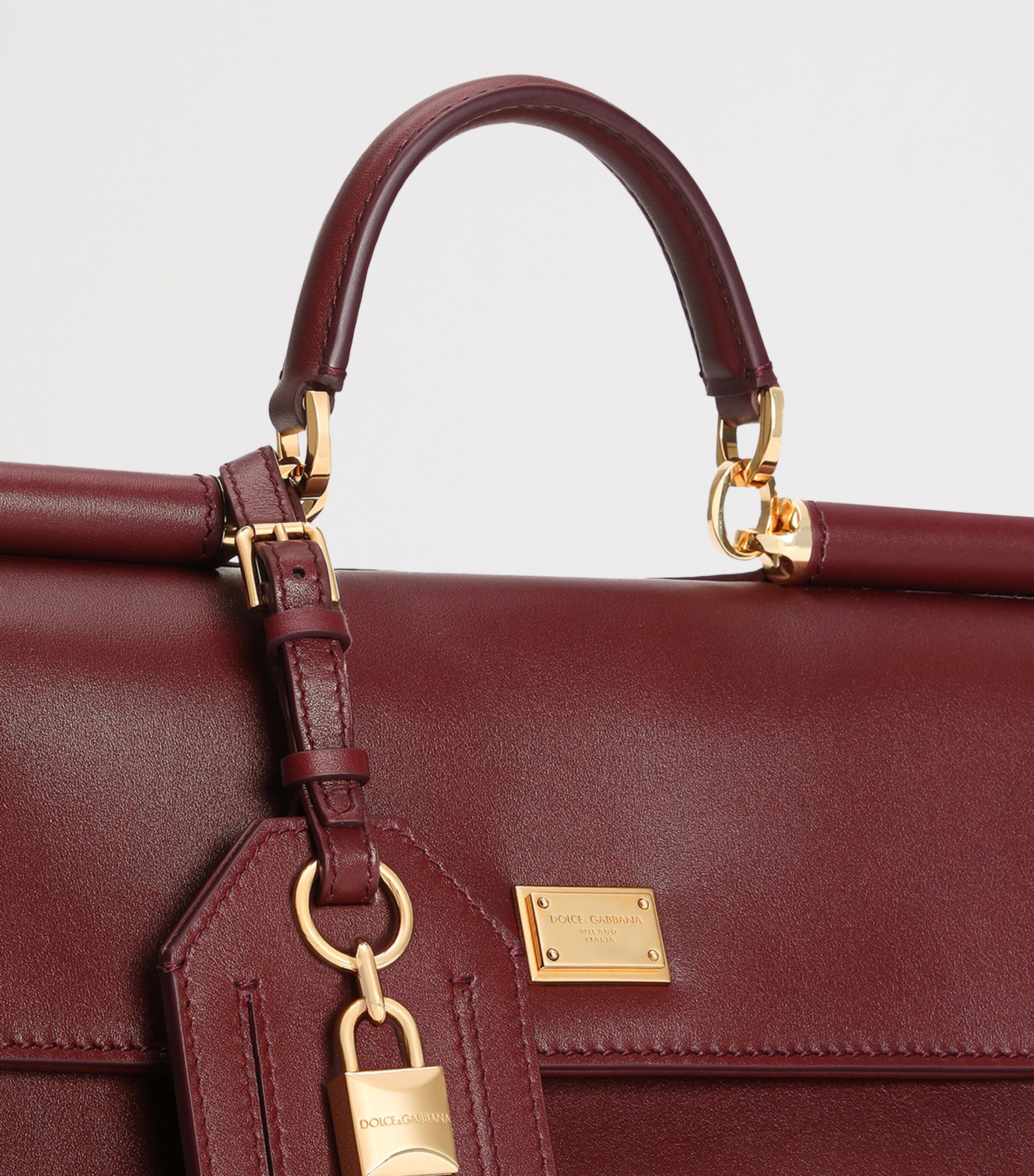 Leather My Sicily Bag 80346-BORDEAUX Image 4