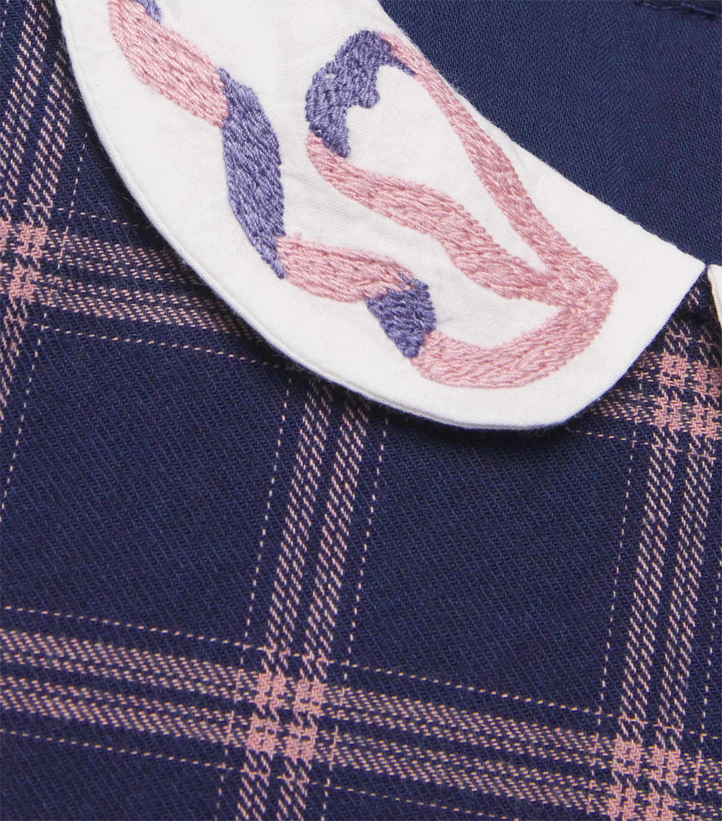 Cotton Check Dress (3 Months-4 Years) 48MYOSOTIS Image 3