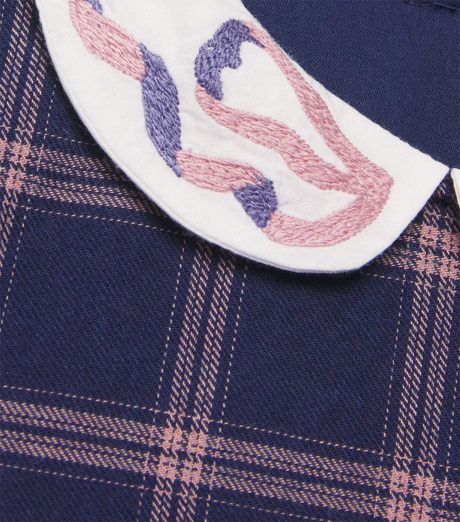 Cotton Check Dress (3 Months-4 Years) 48MYOSOTIS Image 3