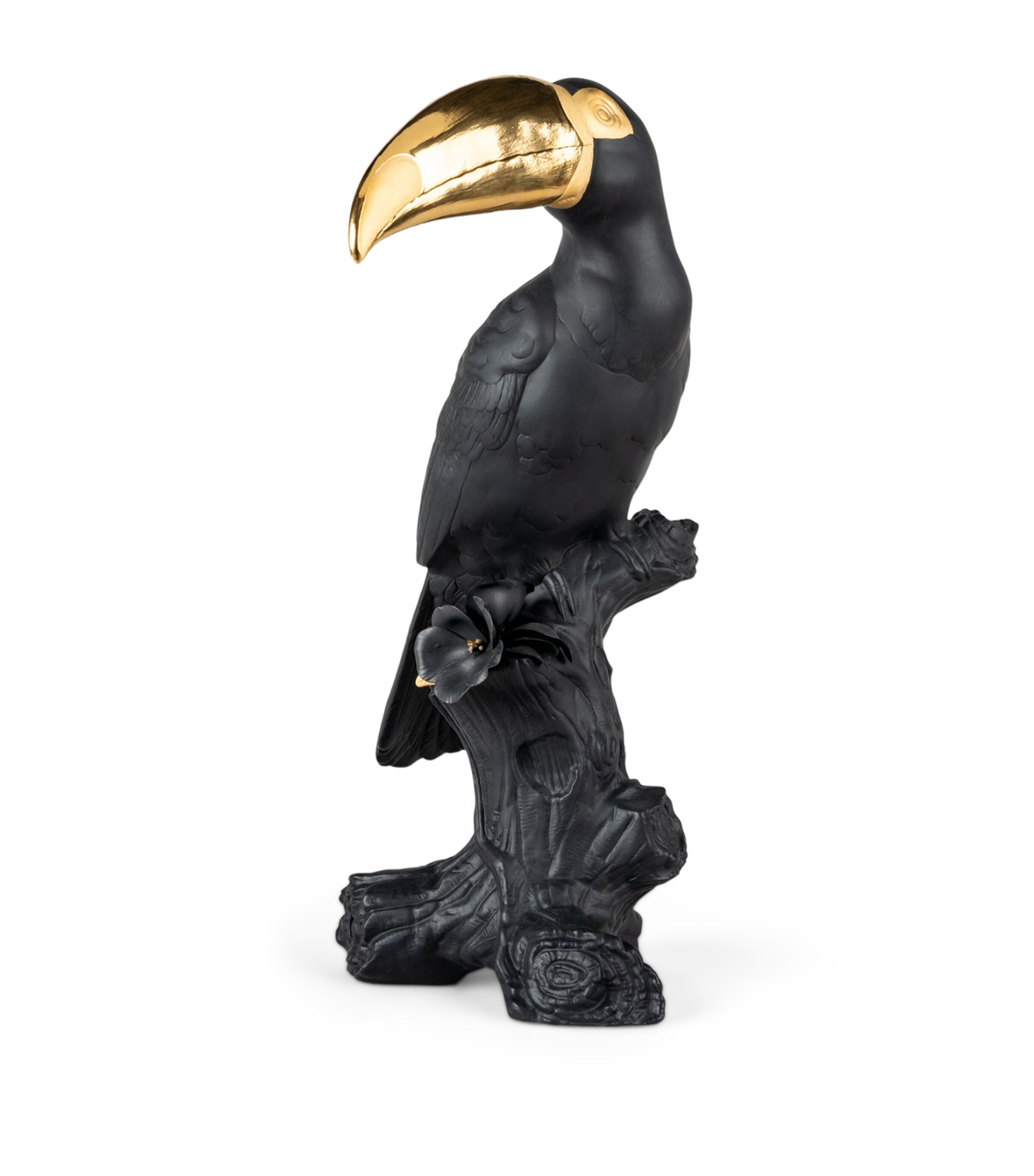 Boldblack Toucan Figurine BLACK & GOLD Image 2
