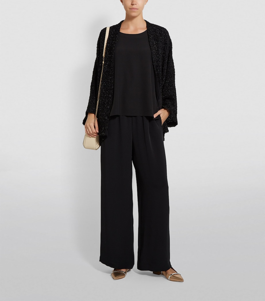 Silk Shell Top BLACK Image 4