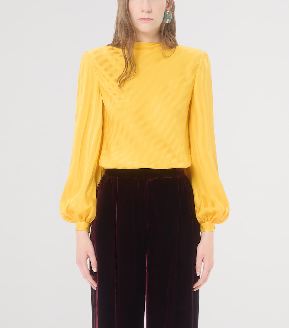 Valentino Womens Silk Blouse Qny Image 3