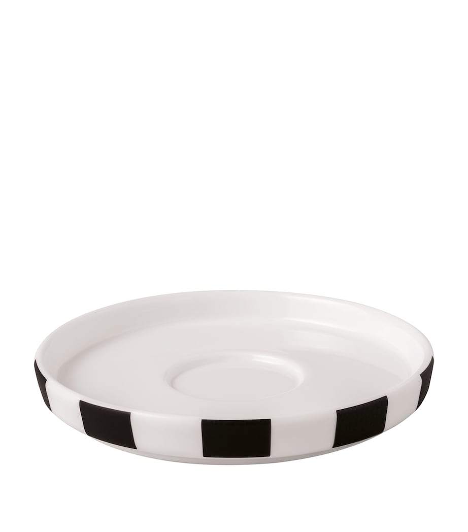 Porcelain Memphis Espresso Cup and Saucer WHITE Image 1