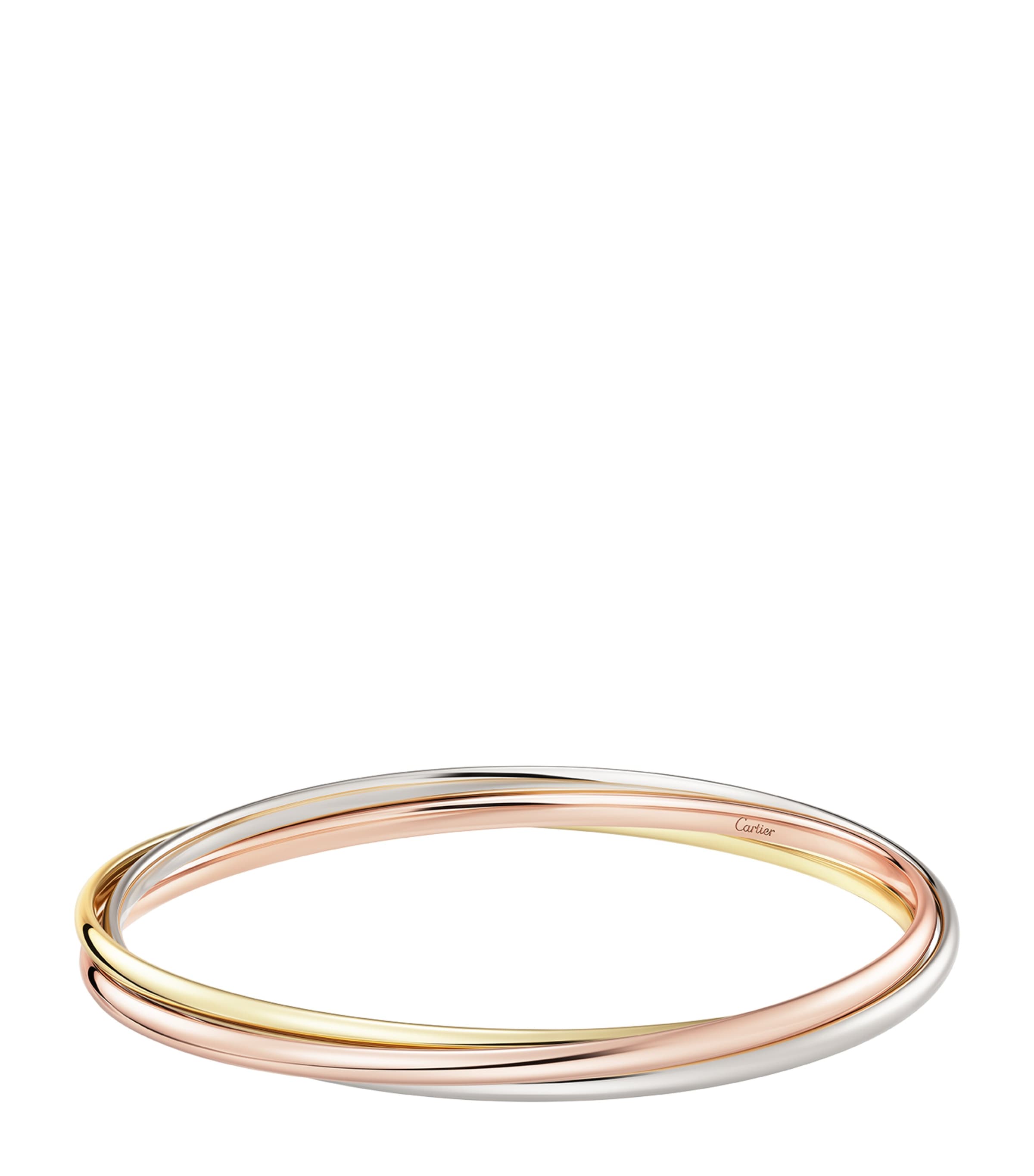 Cartier Small White, Rose and Yellow Gold Trinity Bracelet