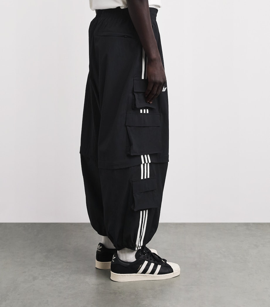 Willy Chavarria Mens x adidas Originals Cargo Trousers Black Image 5