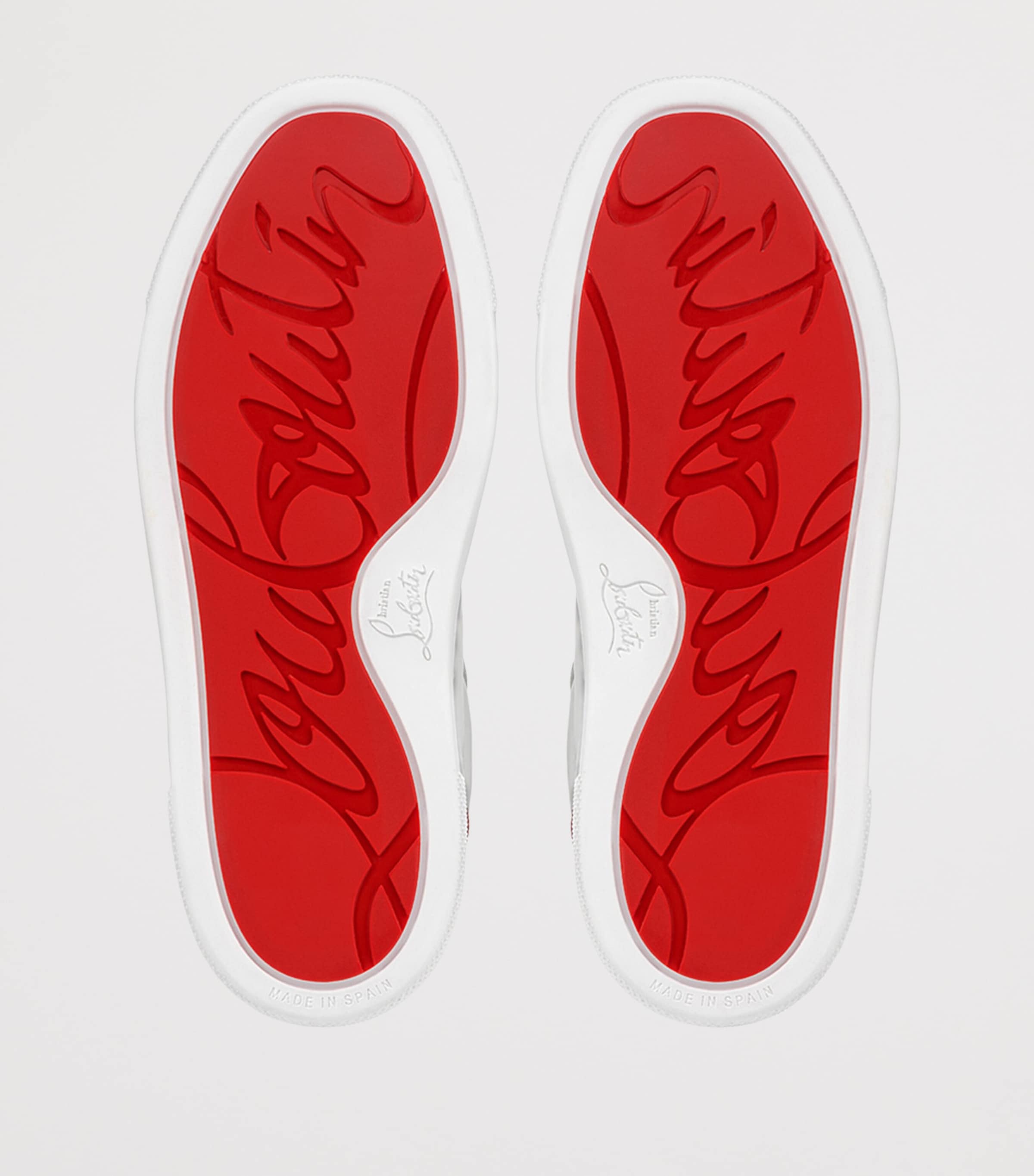 Christian Louboutin Kids 퍼니토 가죽 스니커즈