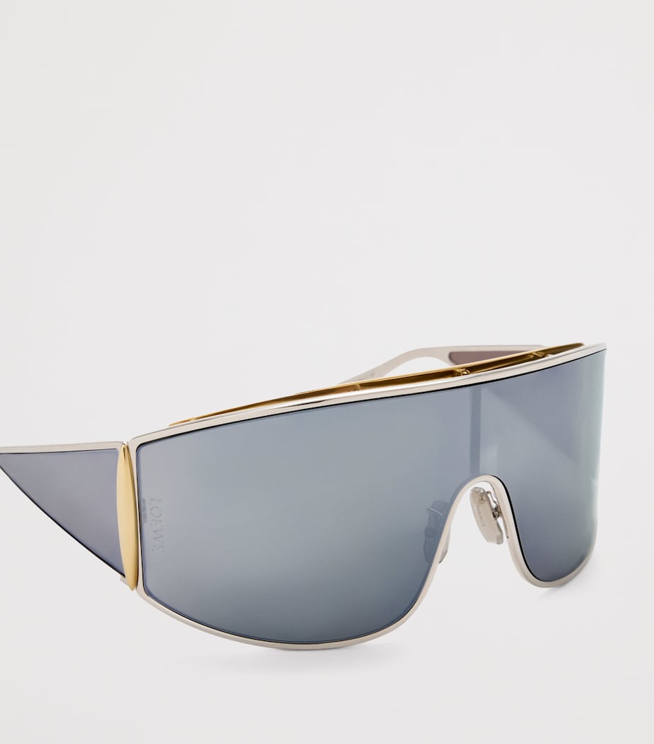 Metal Speed Shield Sunglasses SILVER/GOLD Image 3