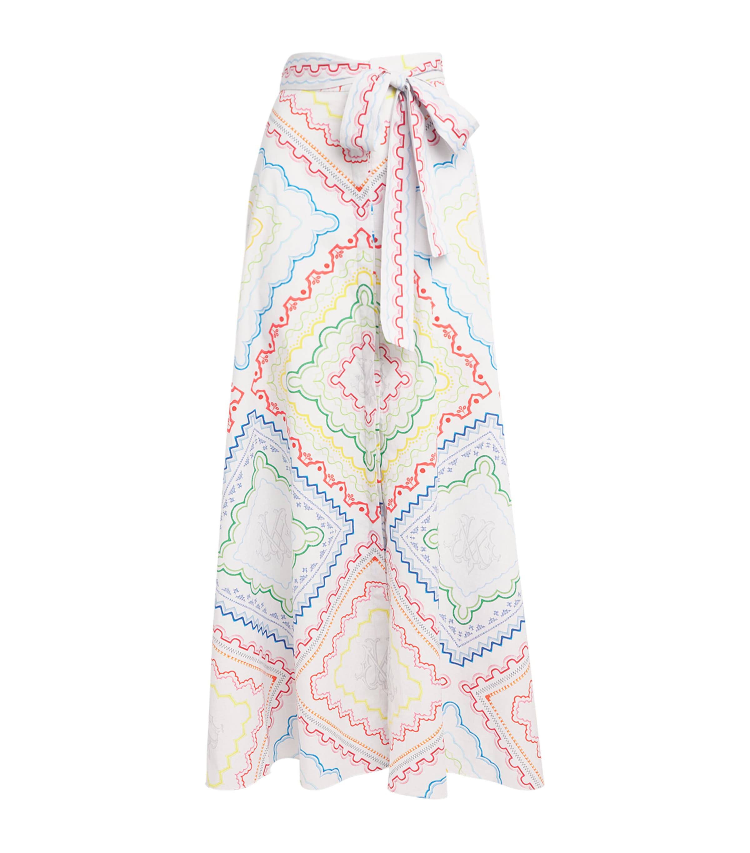Mary Katrantzou Womens Cotton-Blend Como Maxi Dress Blanchetto Image 1