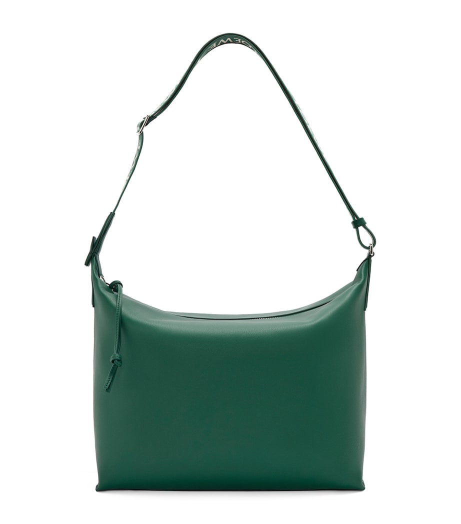 Leather Cubi Shoulder Bag EVERGREEN Image 1
