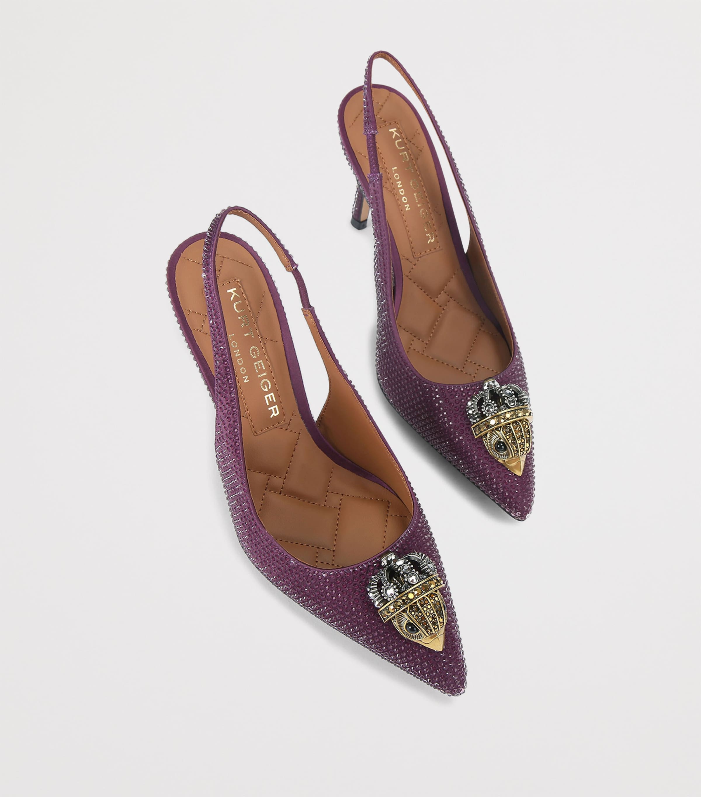 Crystal Embellished Belgravia Slingback Pumps PINK COMB Image 4