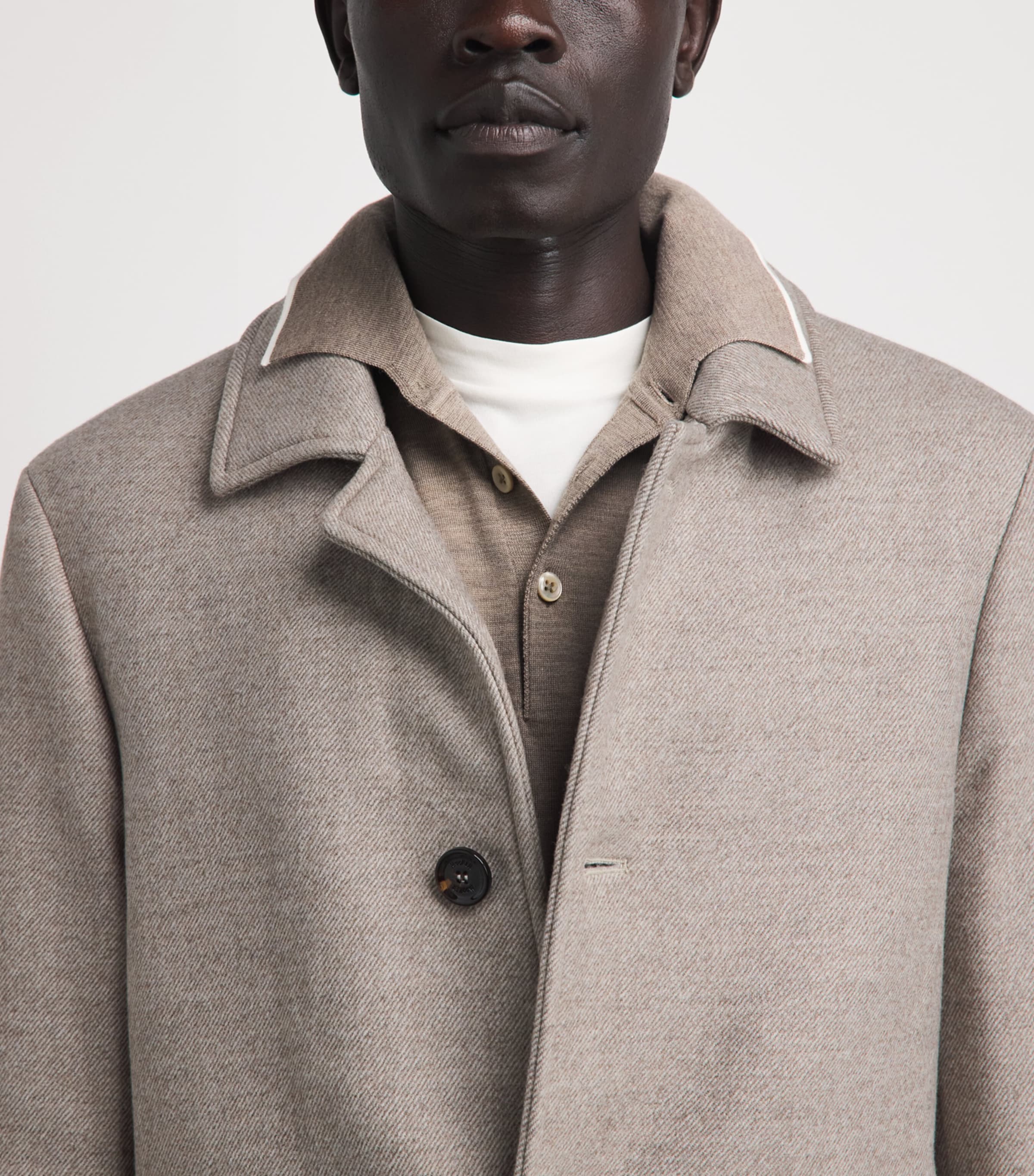 Moorer Mens Virgin Wool Monferrato-LP Coat Avana Image 3