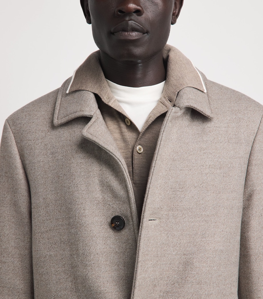 Moorer Mens Virgin Wool Monferrato-LP Coat Avana Image 3