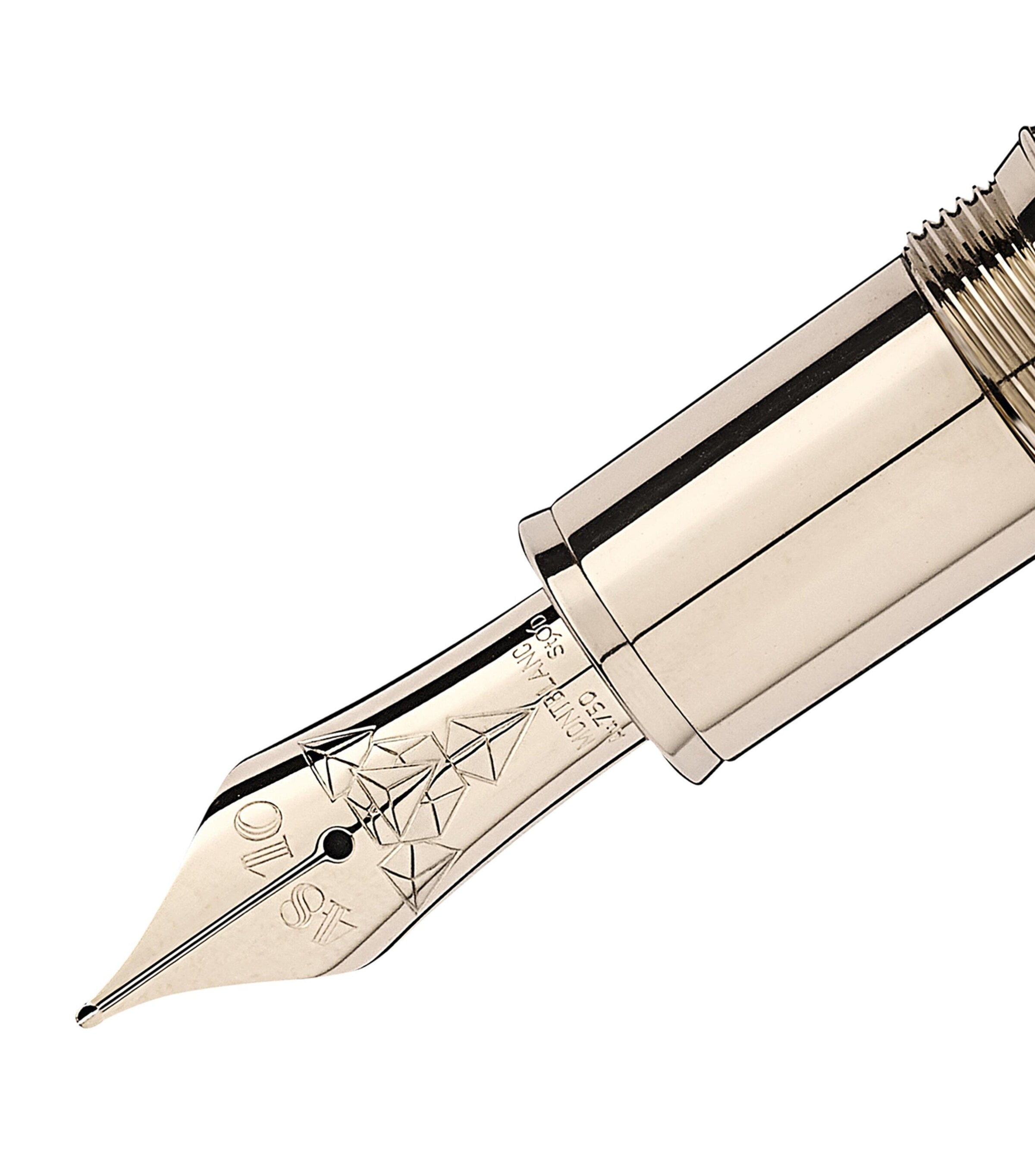 Gold-Plated Meisterstück Geometry Solitaire LeGrand Fountain Pen MULTI Image 2