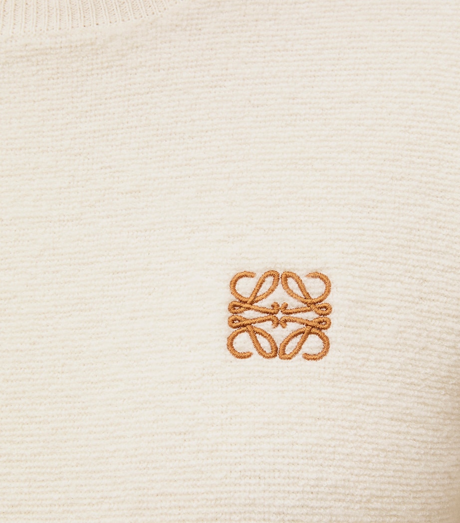 Wool Anagram Sweater ECRU Image 6