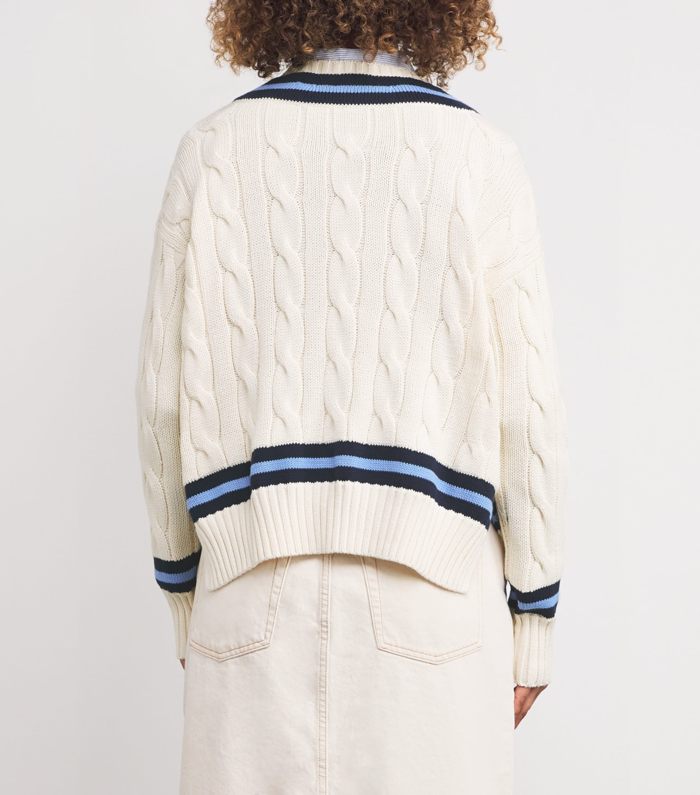 Cable-Knit Cricket Sweater NATURAL Image 4