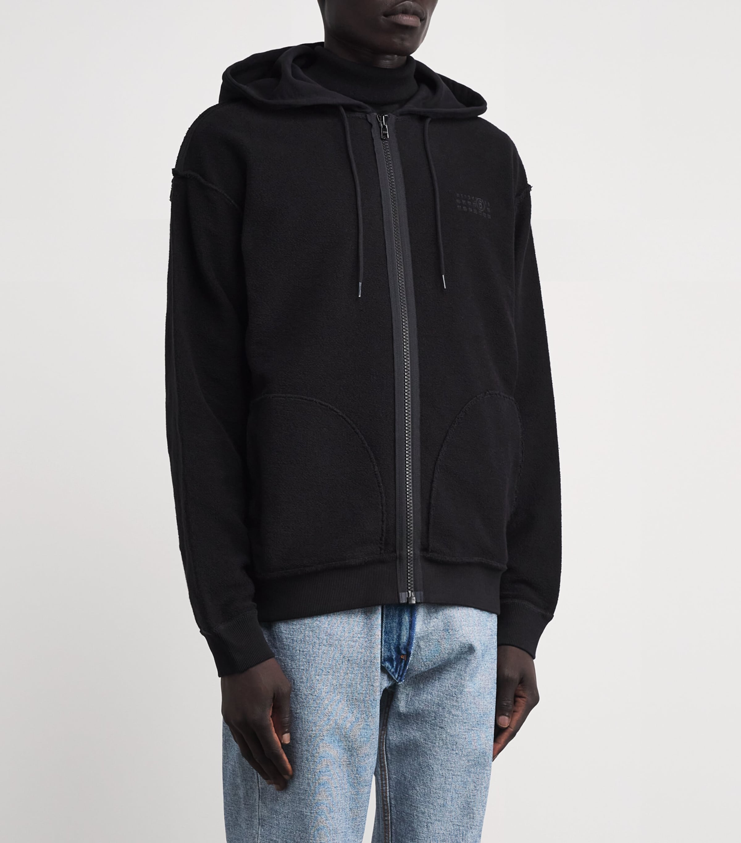 MM6 Maison Margiela 23aw レイヤードフーディ　ブラック MM6 Maison Margiela 23aw レイヤードフーディ ブラック エムエム6