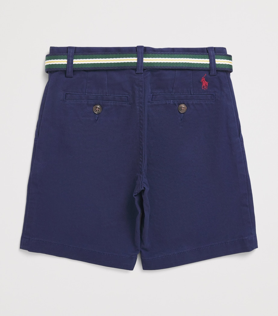 Ralph Lauren Kids Cotton Bedford Shorts (7-14 Years) Newport Navy Image 2