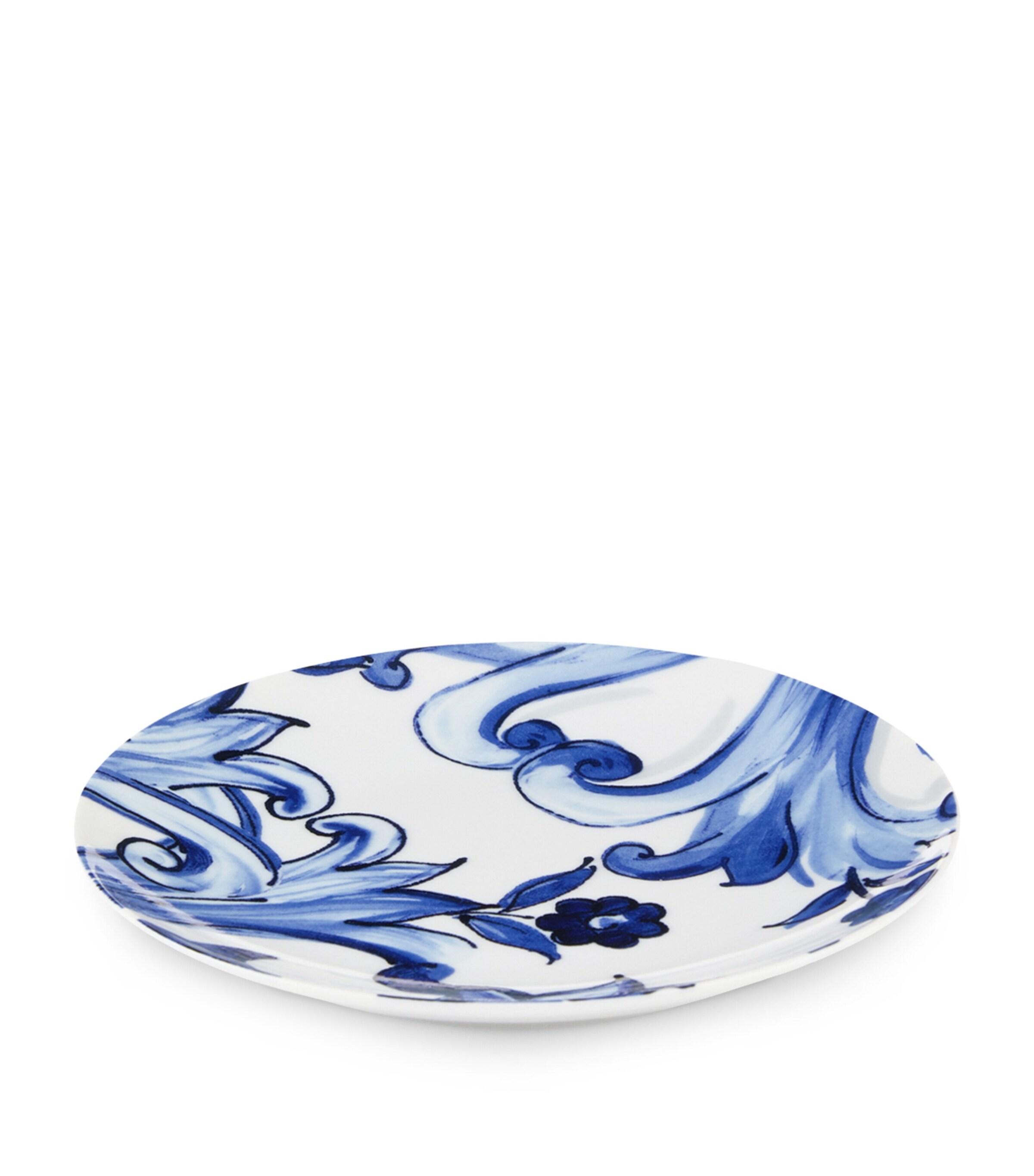 Set of 2 Blu Mediterraneo Bread Plates (17cm) UB008 FIORE PIC BLU Image 2