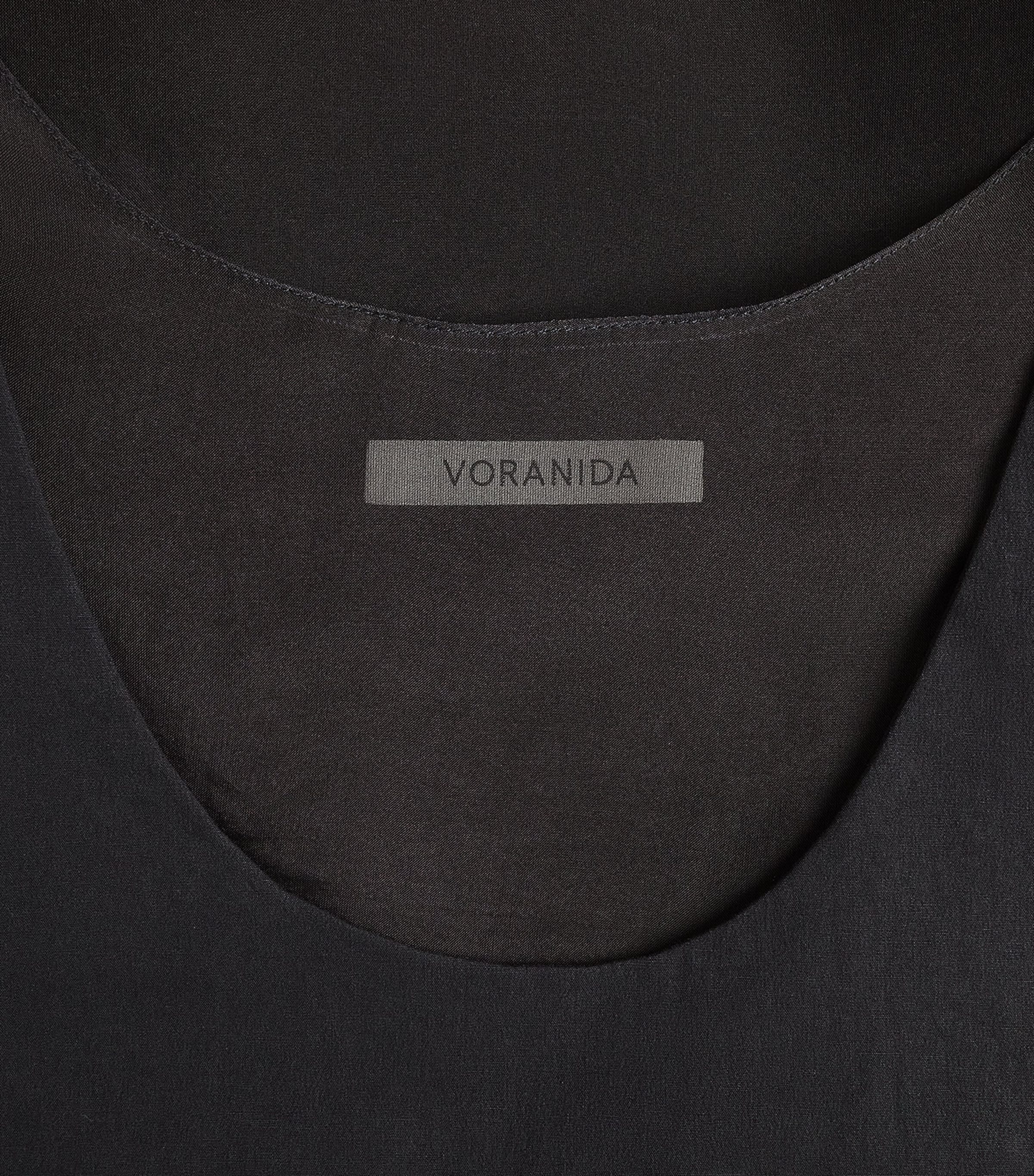 Cotton Sleeveless Maxi Dress BLACK Image 5