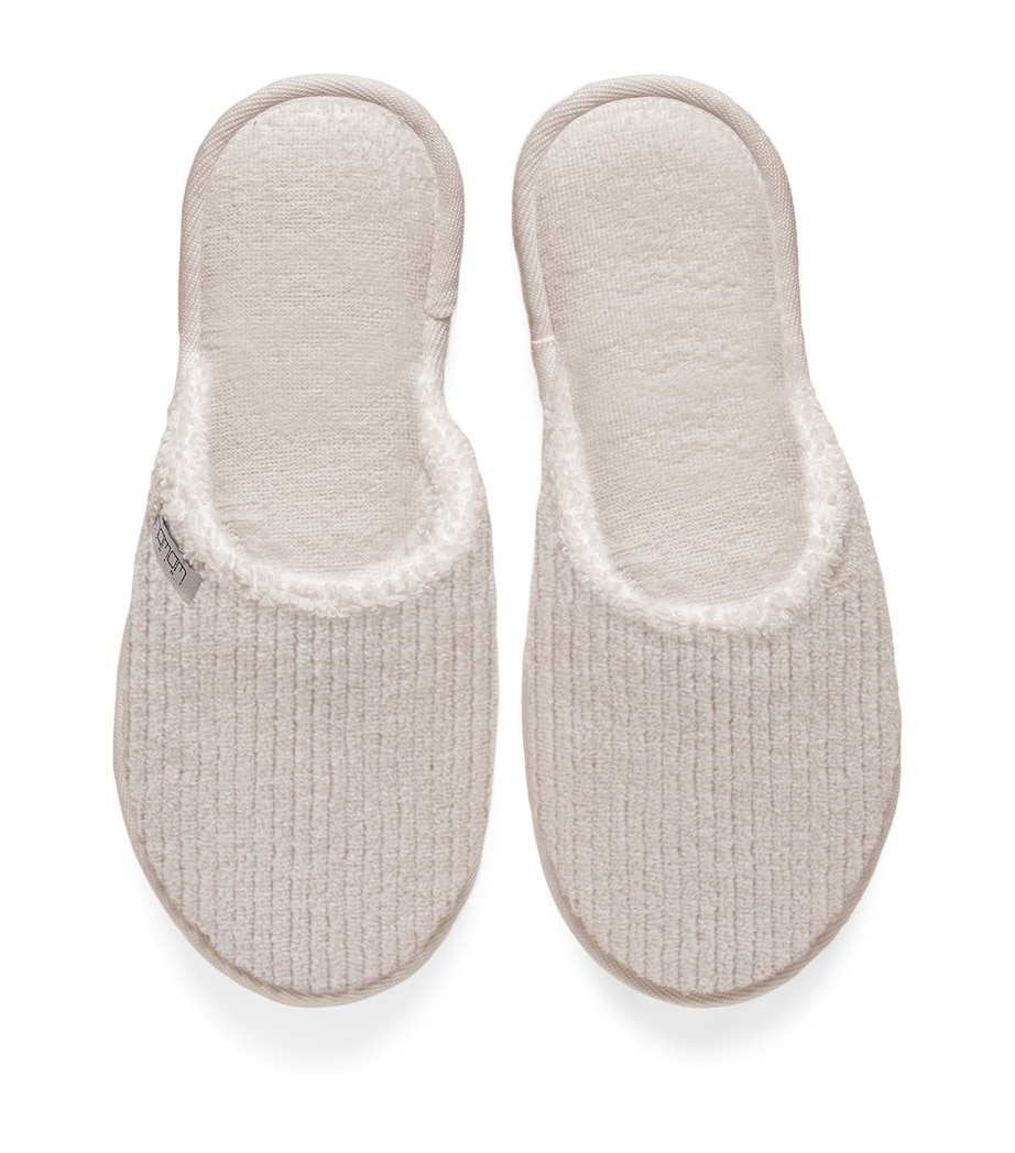 Organic Cotton Raya Slippers (Size 42-43) BONE Image 1