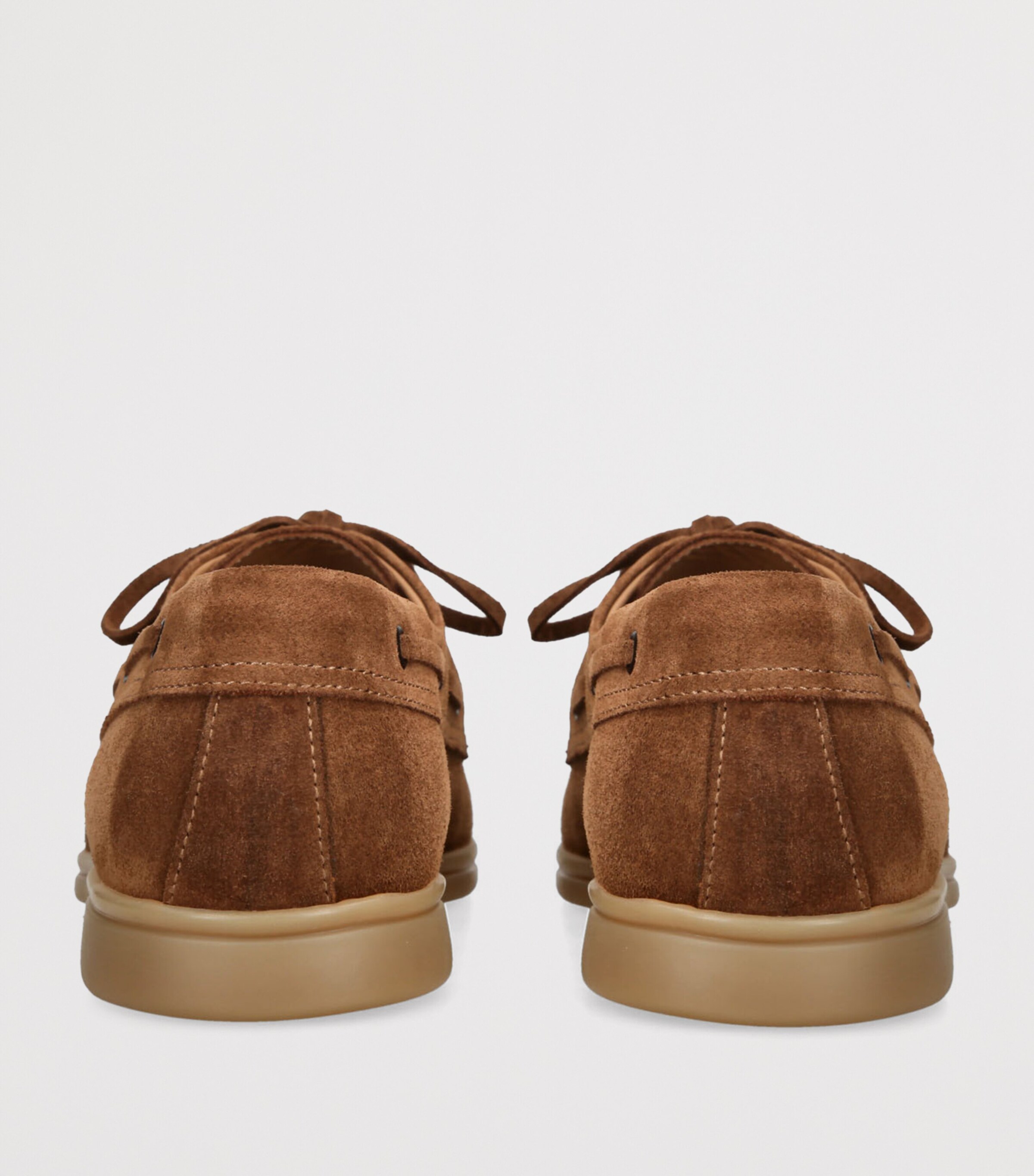 Suede Marina Derby Boat Shoes BROWN Image 2