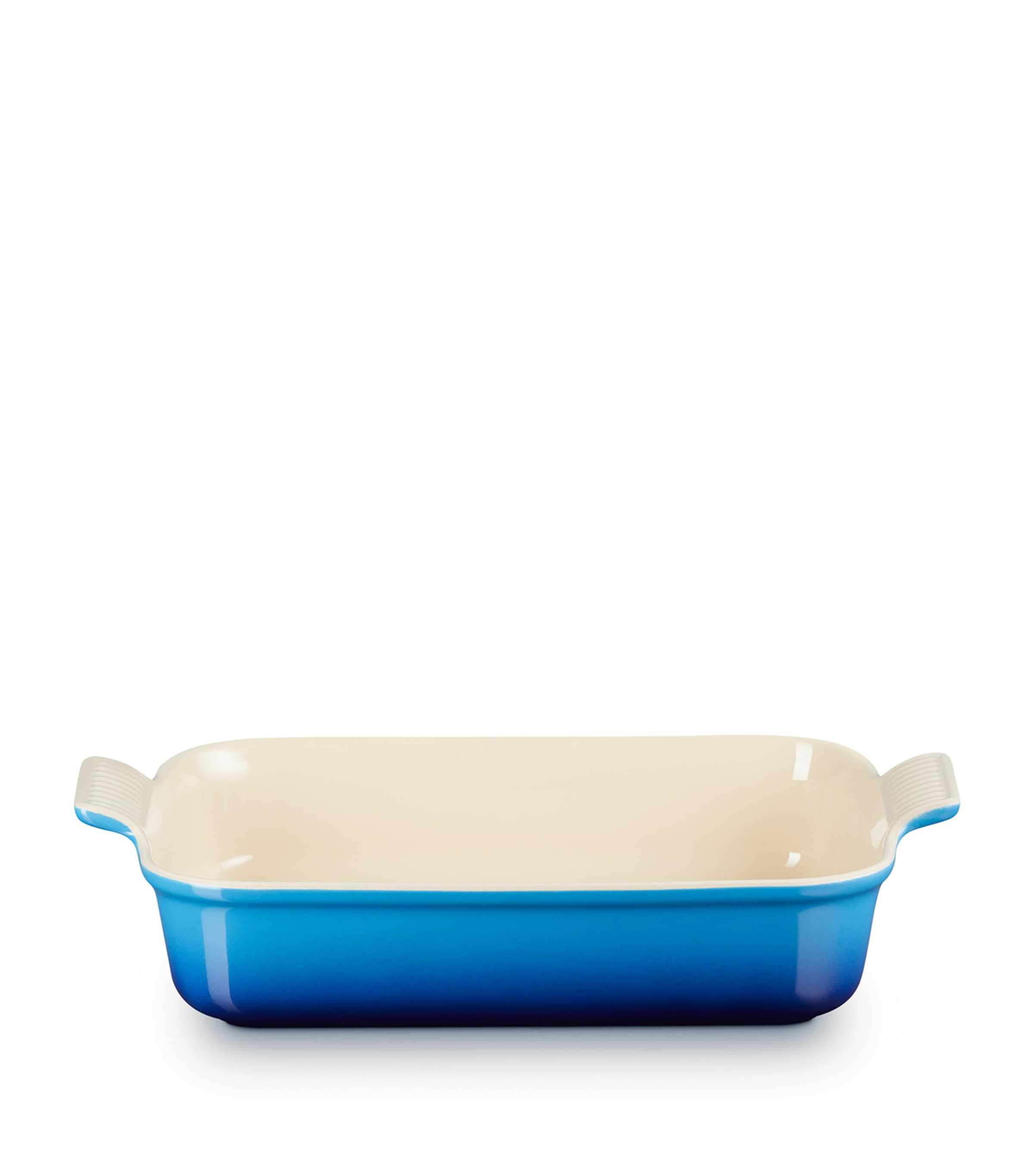 Shop Le Creuset Stoneware Heritage Rectangular Dish In Blue