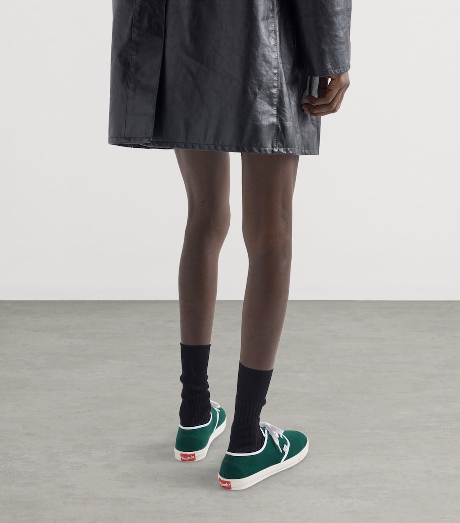 Prada Cotton Drill Low-Top Sneakers Image 6
