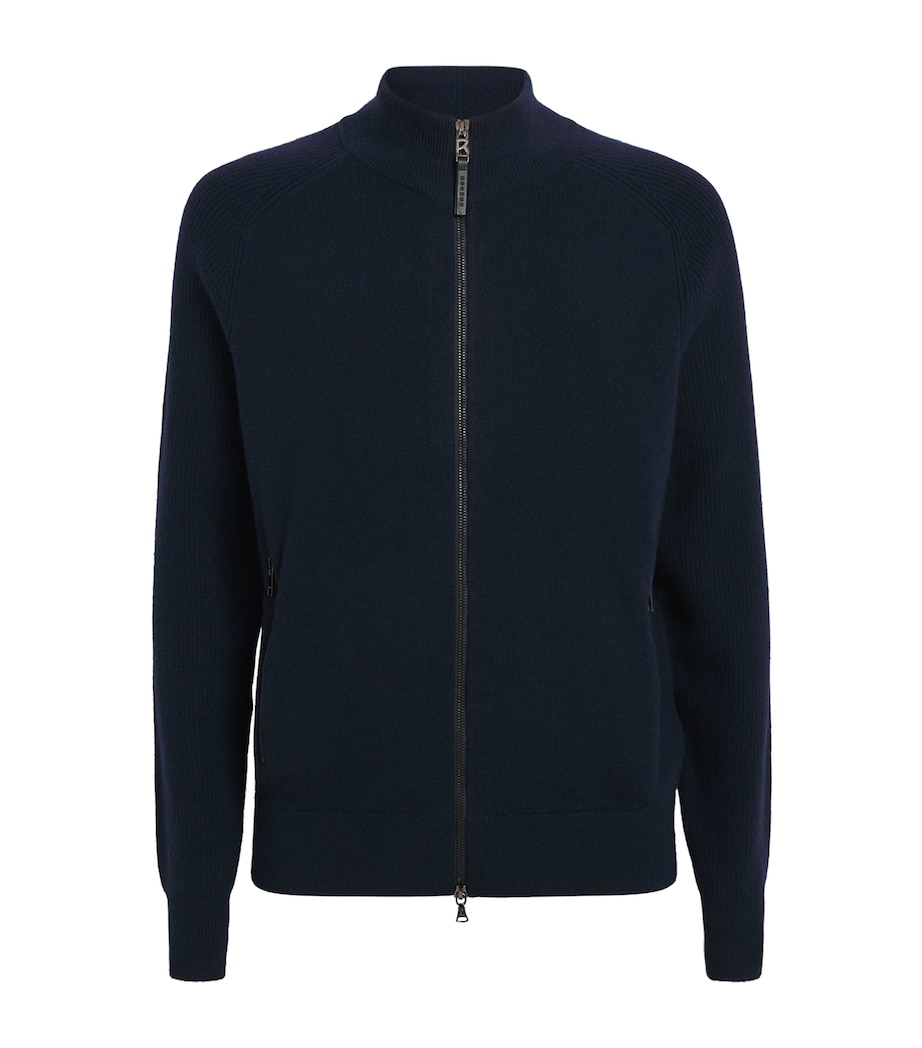 Dexter Zip-Up Cardigan 464-NAVY Image 1
