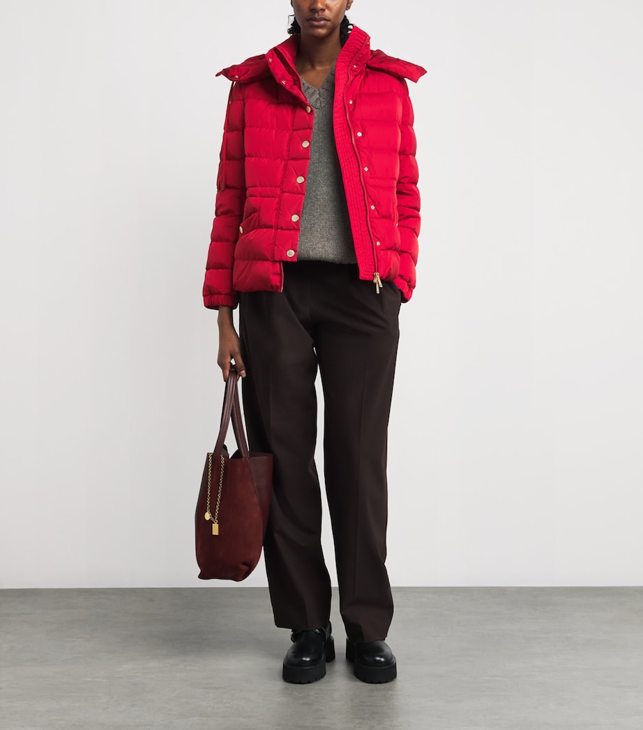 Down Water-Repellent Puffer Jacket RED Image 2