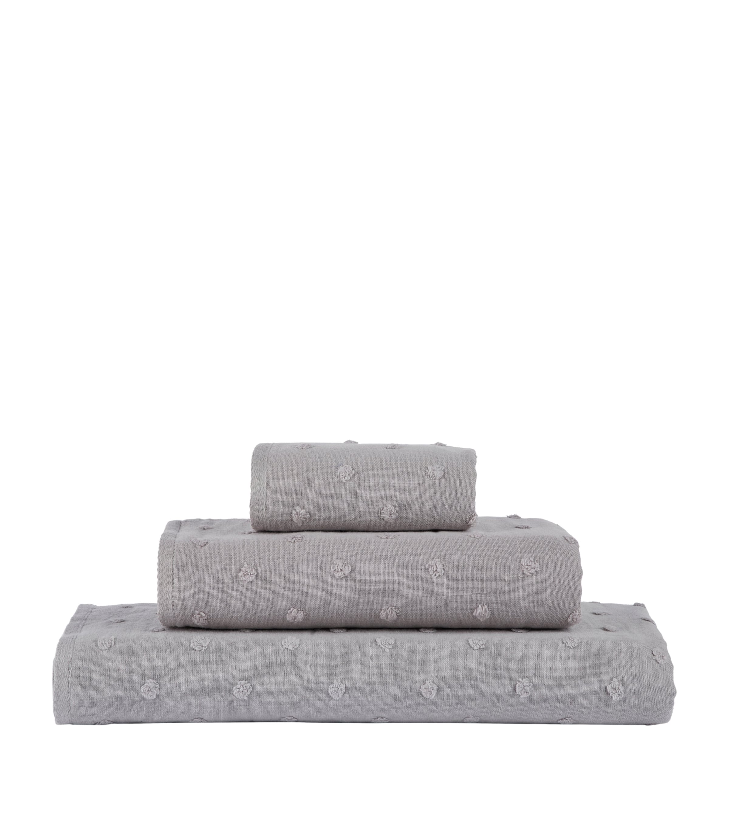 Uchino Zero Twist Gauze Dots Bath Towel (70cm x 140cm) | Bathroom | Designers | Uchino | Towels