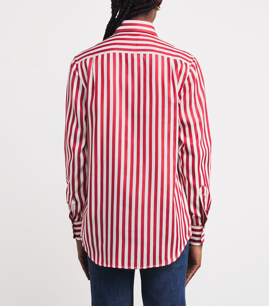 Stripe Boyfriend Shirt MAPLE RED STRIP Image 4