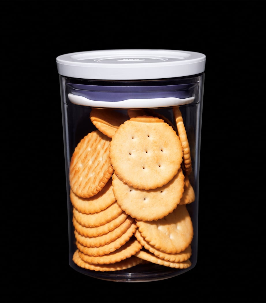 Set of 3 POP Canisters CLEAR/WHITE Image 8