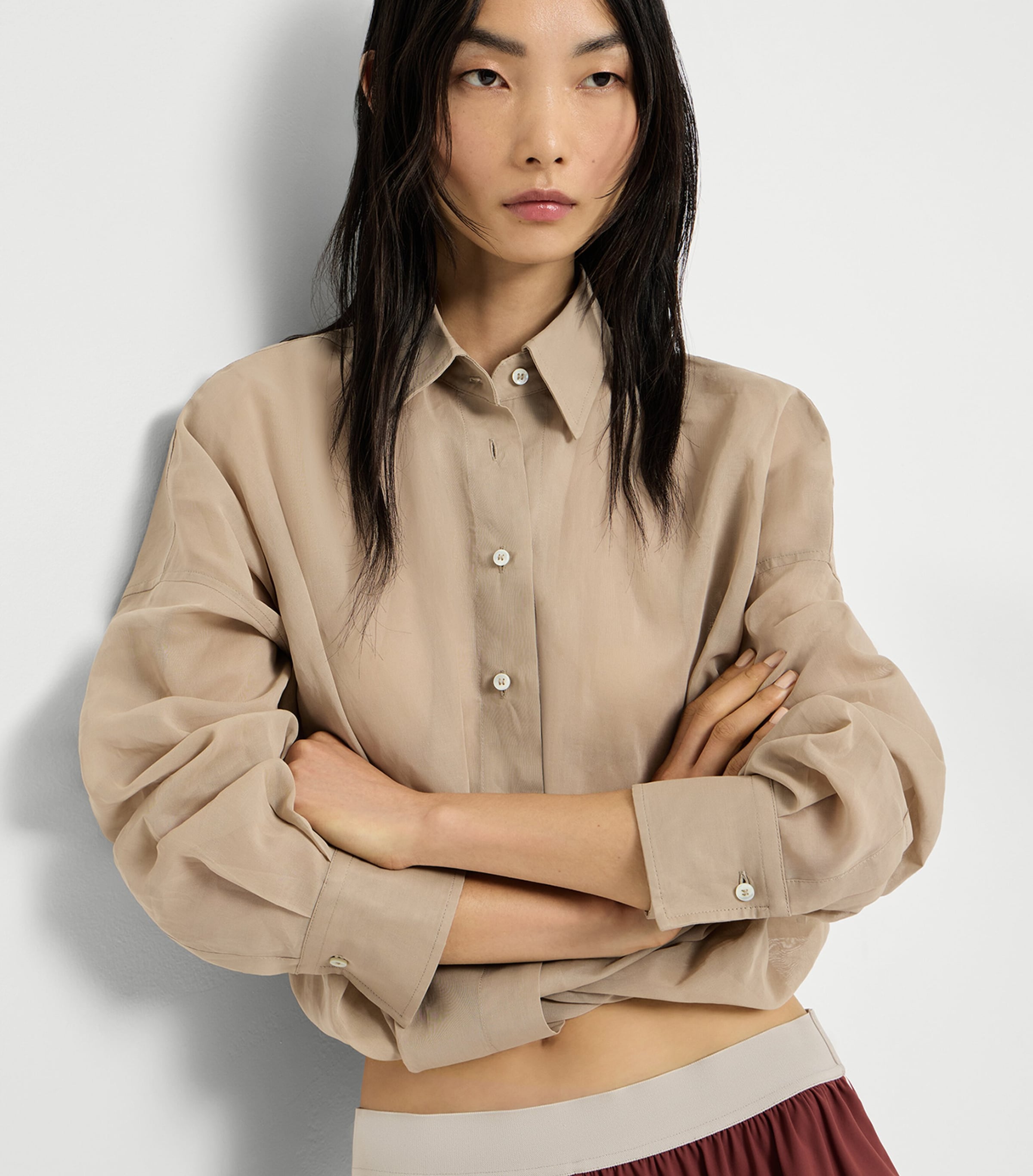 Brunello Cucinelli Womens Cotton Organza Shirt Image 4