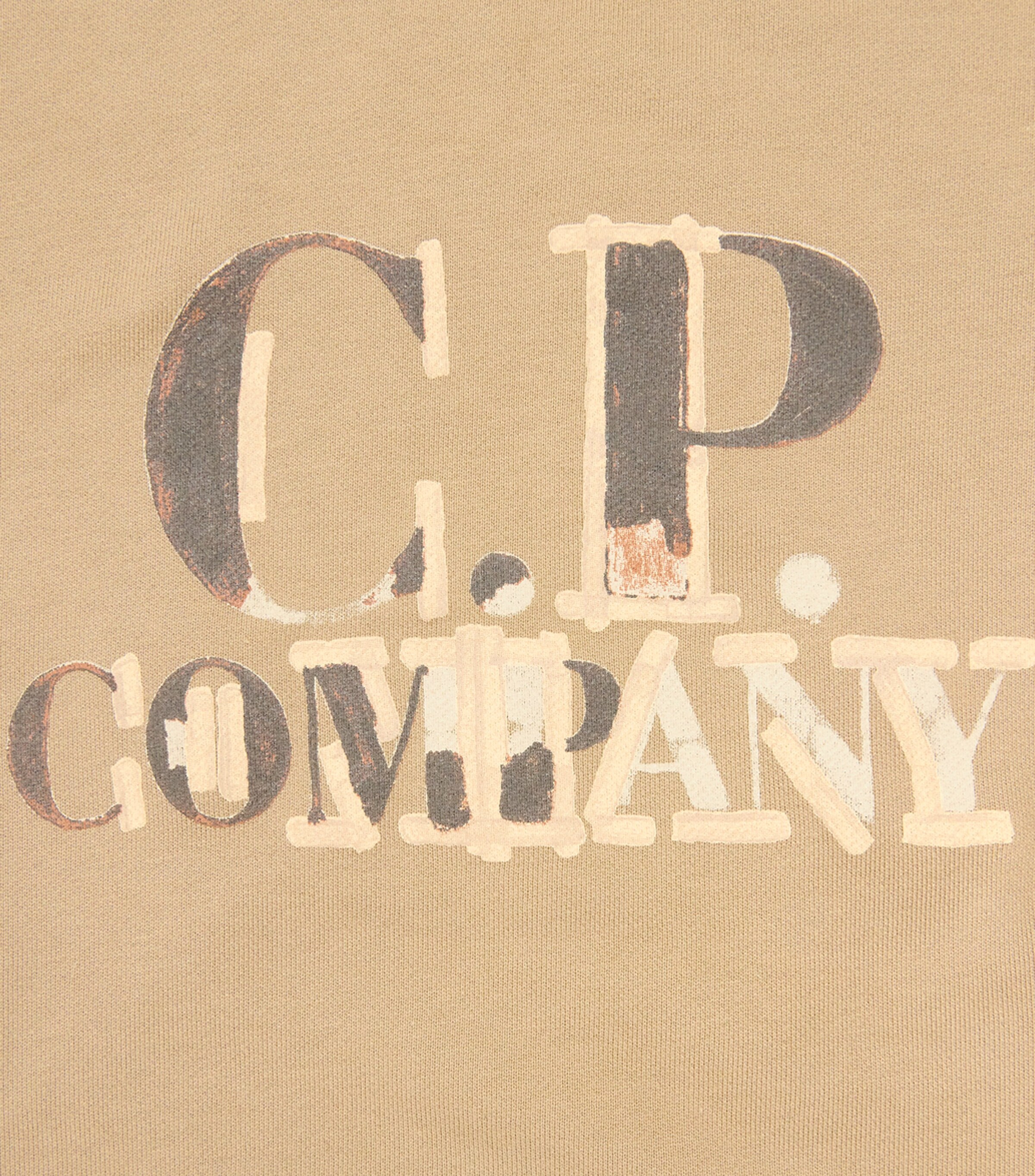C.P. Company Kids Cotton Logo Tracksuit (4-14 Years) Tan Image 4