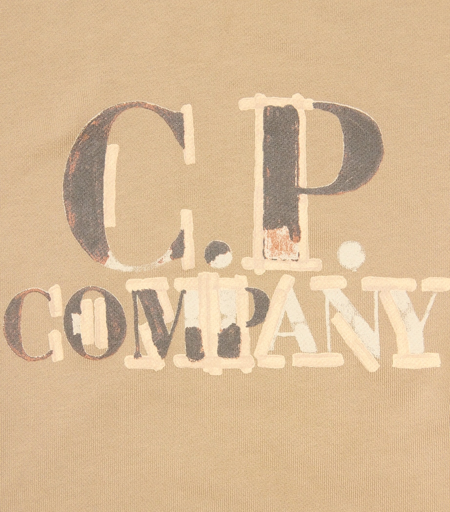 Cotton Logo Tracksuit (4-14 Years) 20273 - TAN Image 4