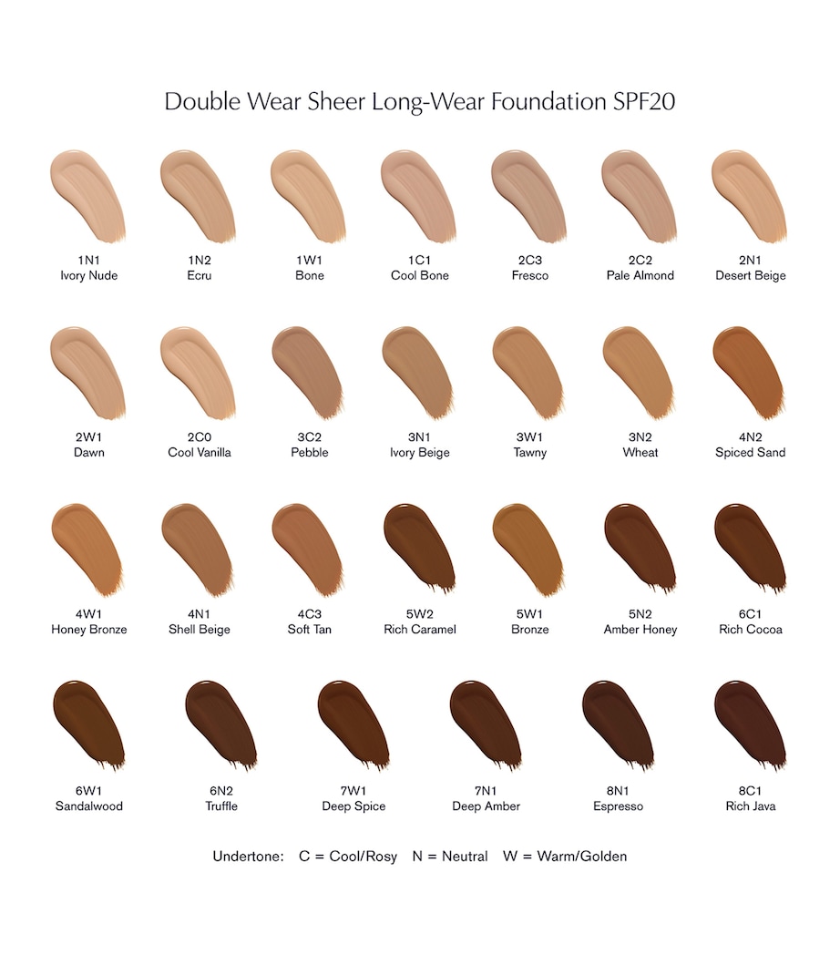 Estée Lauder Double Wear Sheer Long-Wear Foundation SPF20 (30ml) Tawny Image 6